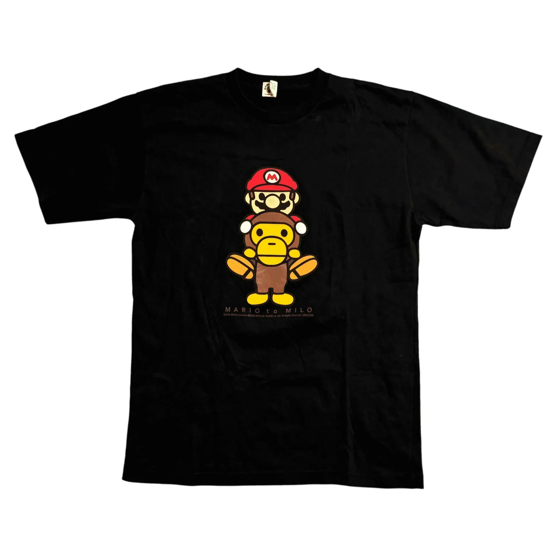 Black A Bathing Ape (BAPE) x Mario Tee - XL | The Streetwear Studio