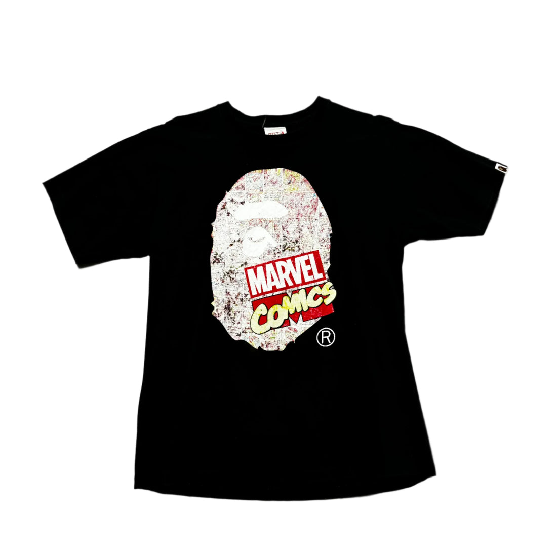 Black A Bathing Ape (BAPE) x Marvel Tee - L | The Streetwear Studio