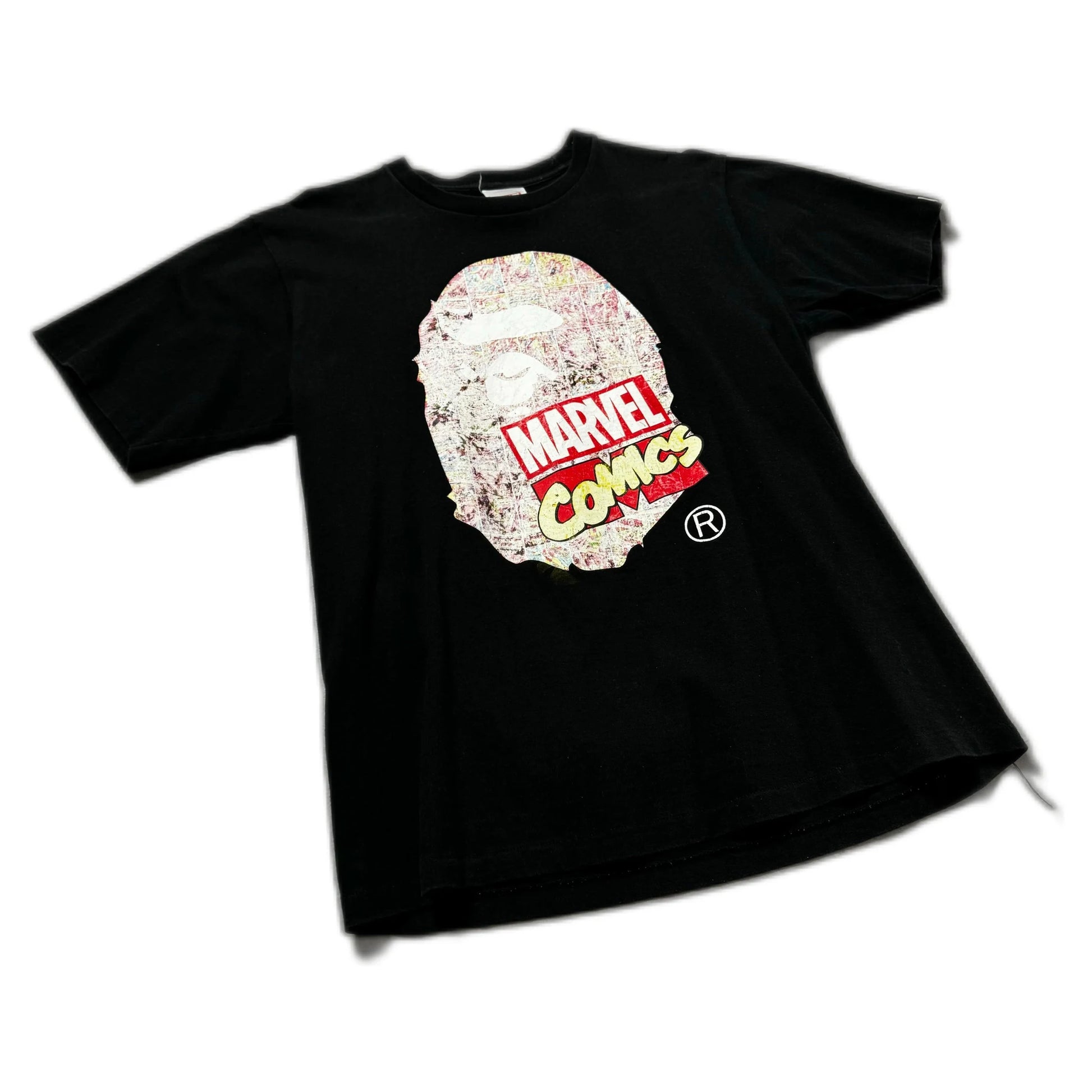Black A Bathing Ape (BAPE) x Marvel Tee - L | The Streetwear Studio