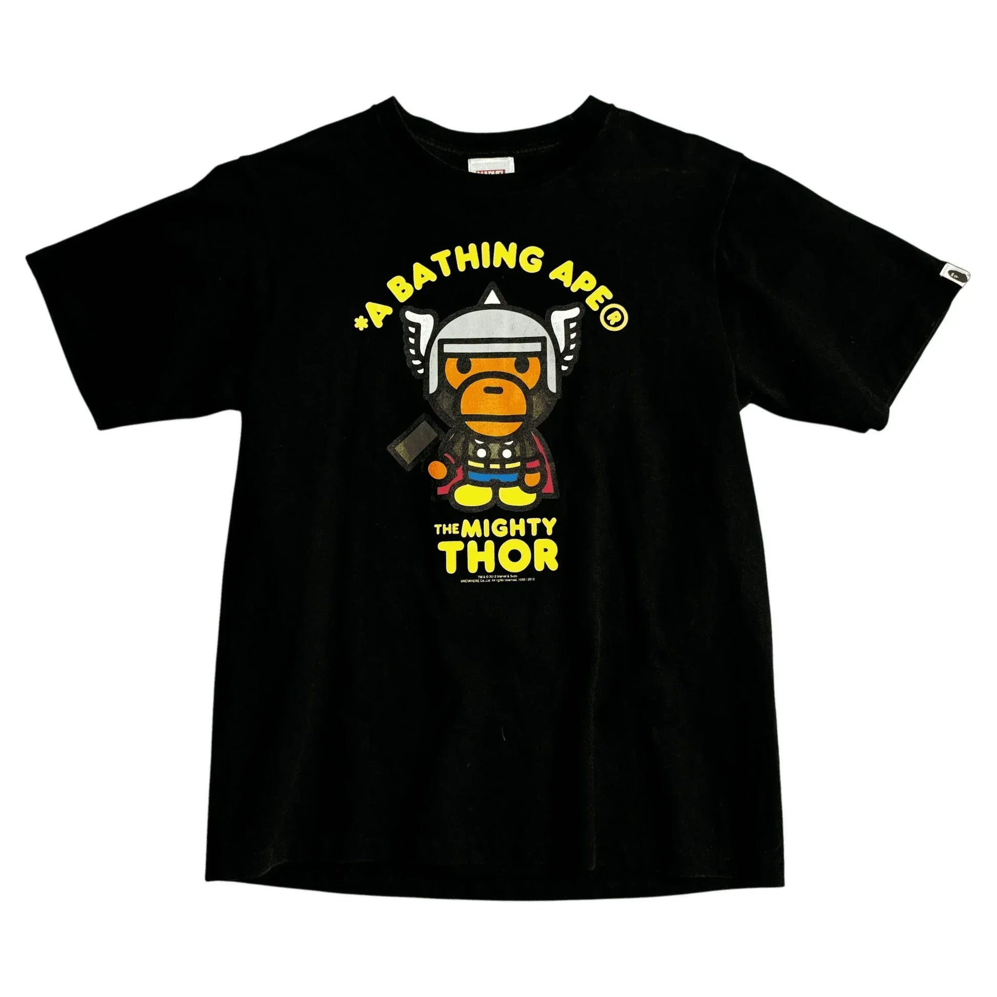 Black A Bathing Ape (BAPE) x Marvel Thor Tee - M | The Streetwear Studio