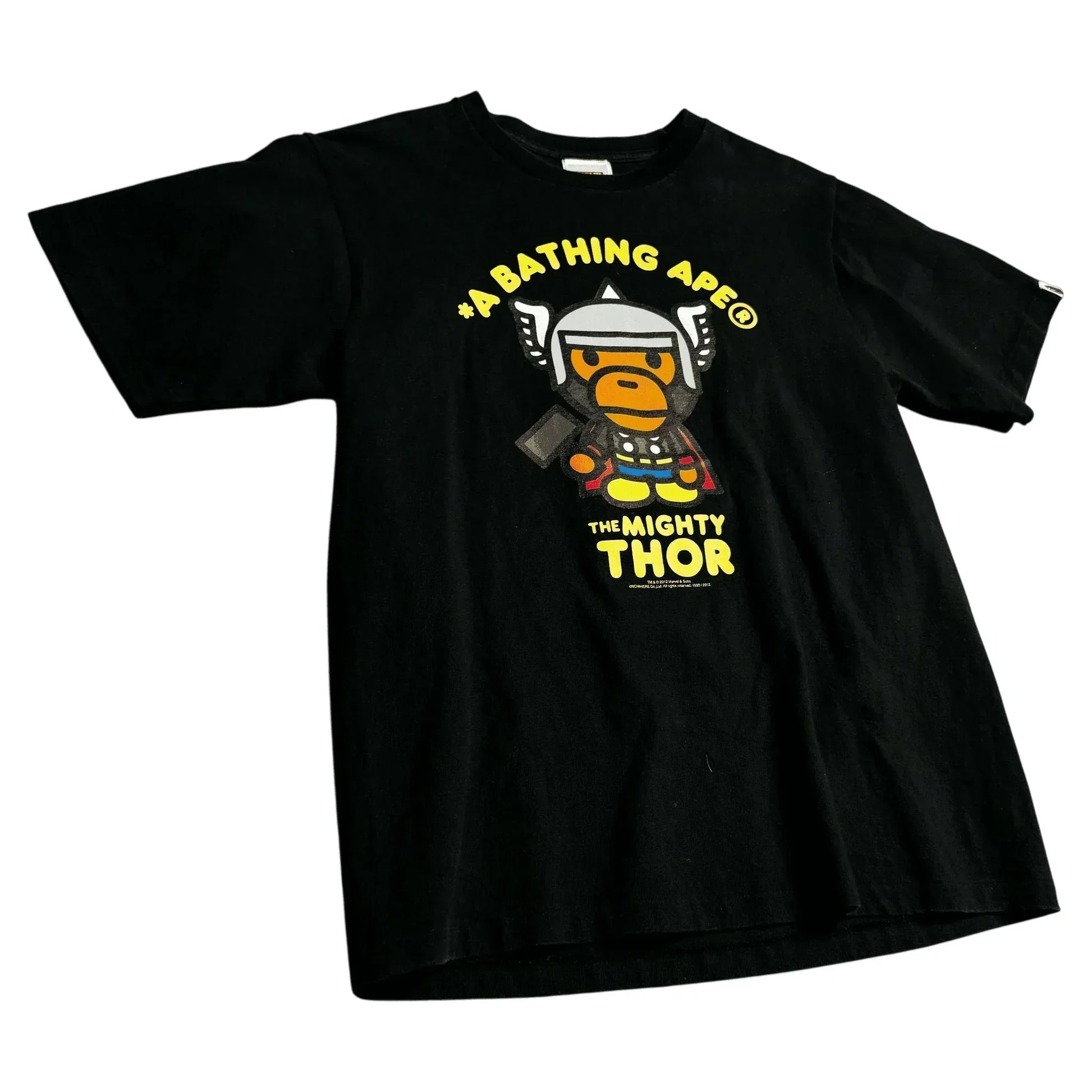 Black A Bathing Ape (BAPE) x Marvel Thor Tee - M | The Streetwear Studio