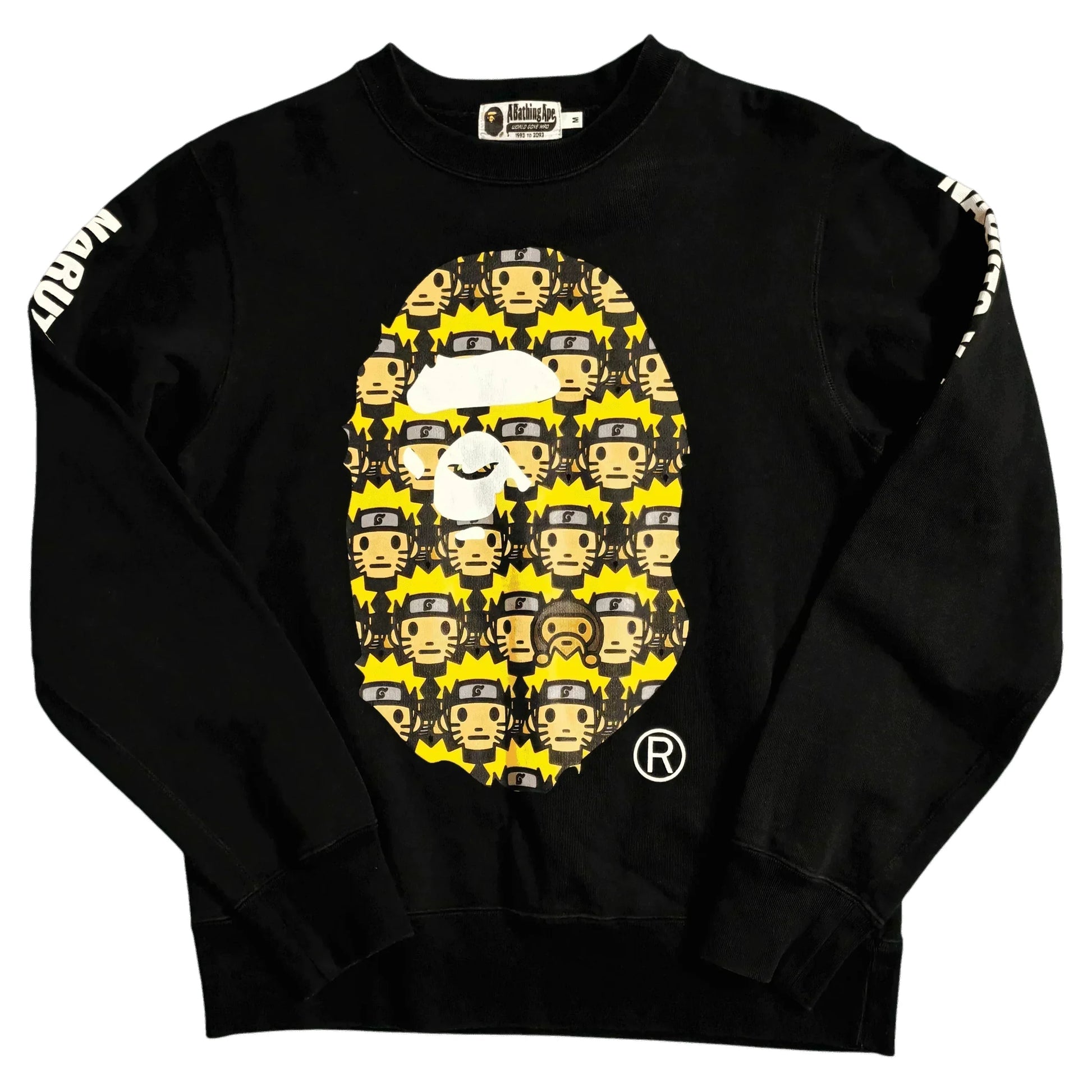 Black A Bathing Ape (BAPE) x Naruto Sweatshirt - M | The Streetwear Studio