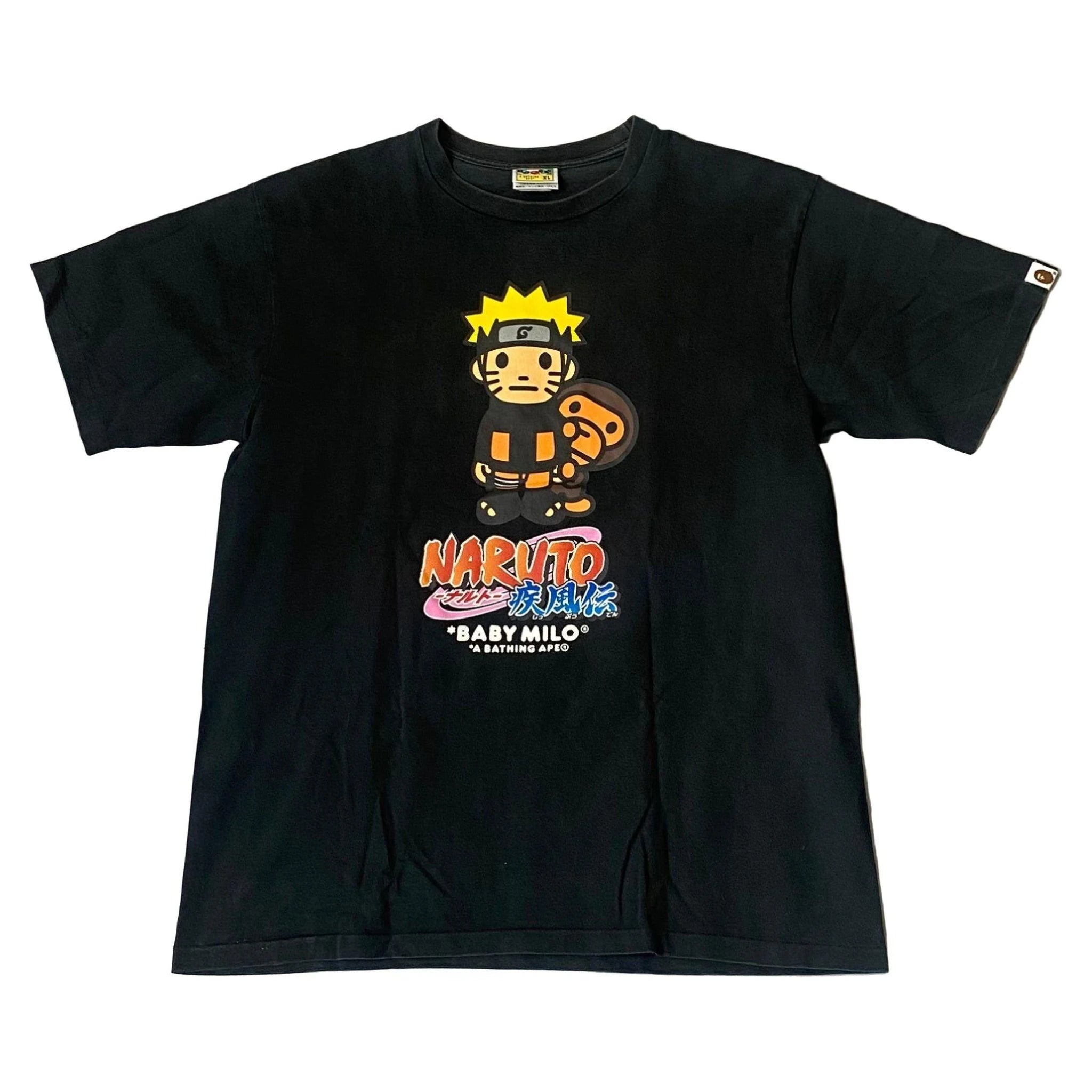 Black A Bathing Ape (BAPE) x Naruto Tee - XL | The Streetwear Studio