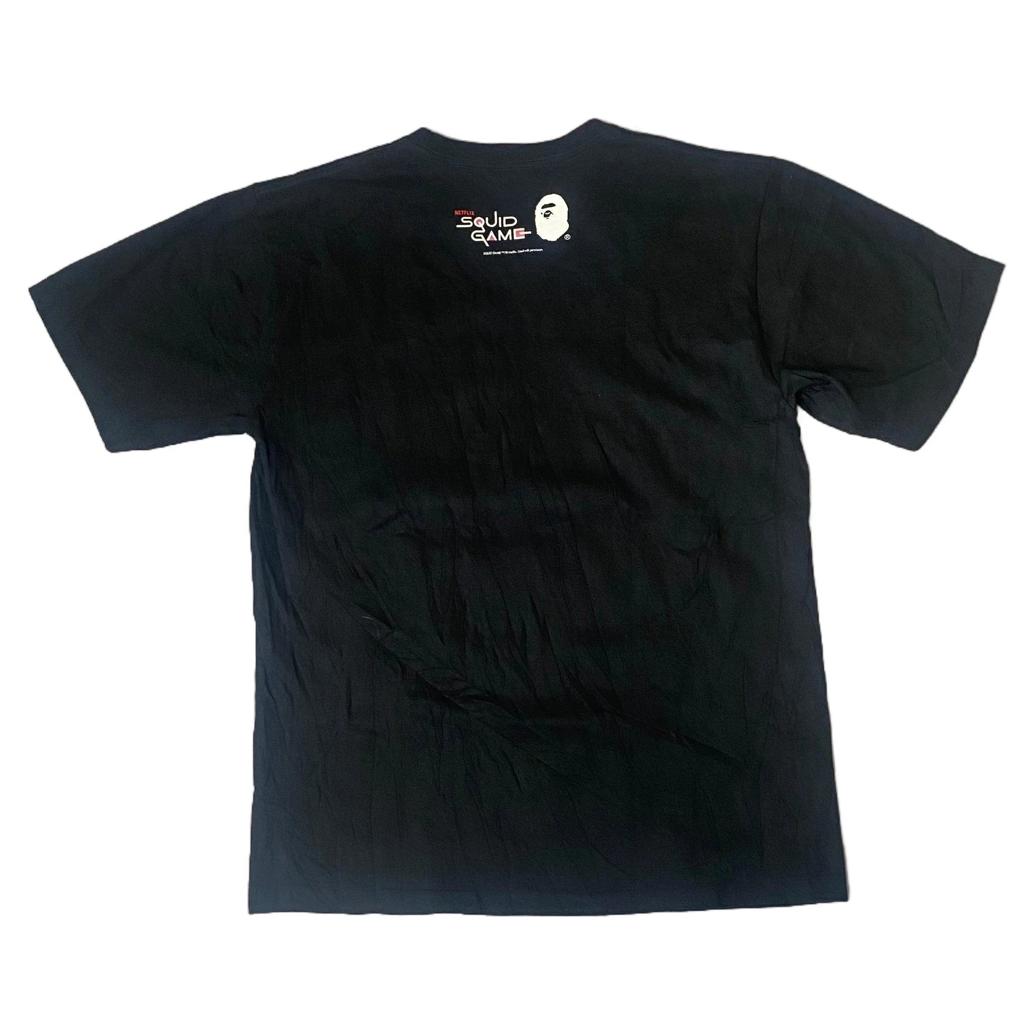Black A Bathing Ape (BAPE) x Squid Game Tee - L | The Streetwear Studio