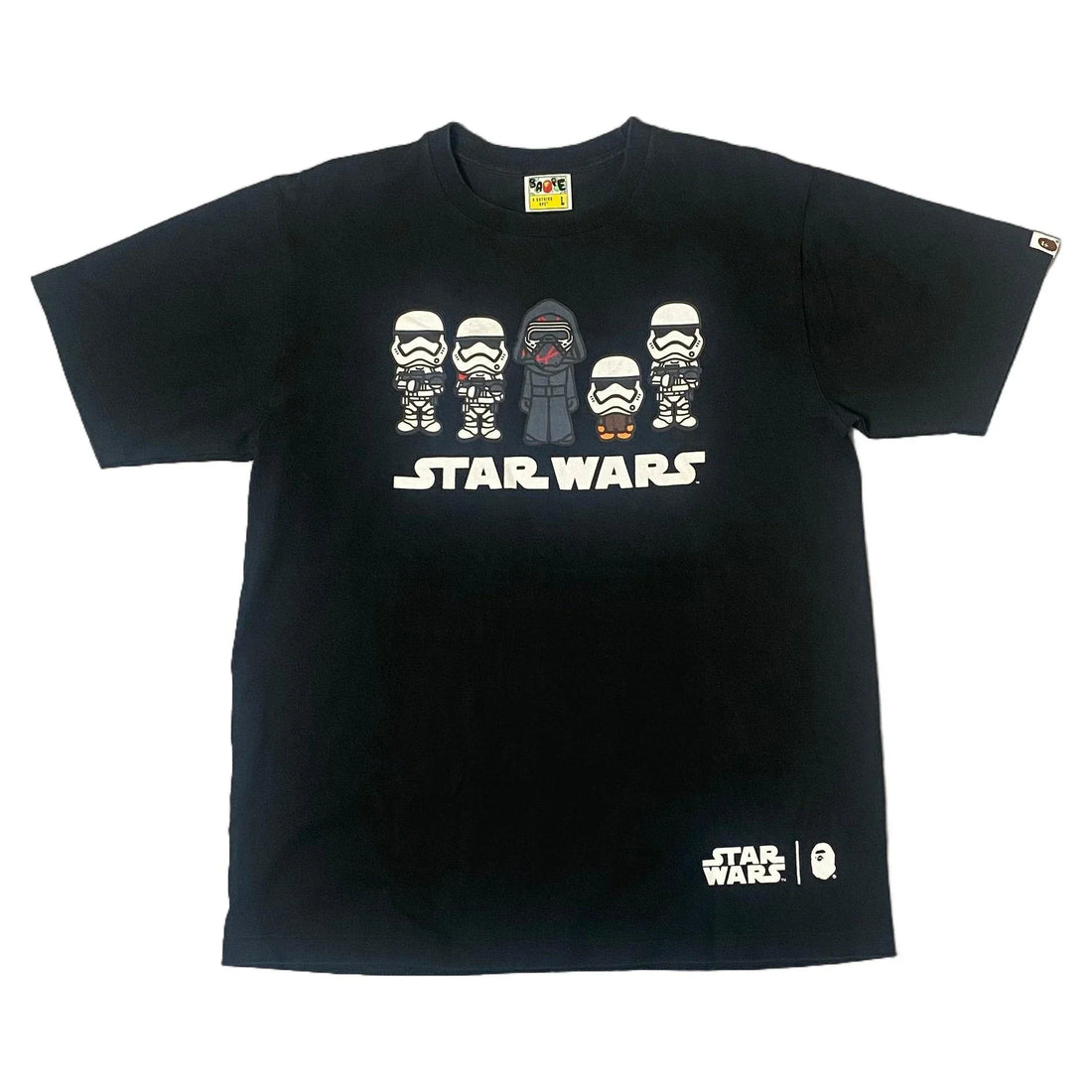 Black A Bathing Ape (BAPE) x Star Wars Tee - L | The Streetwear Studio