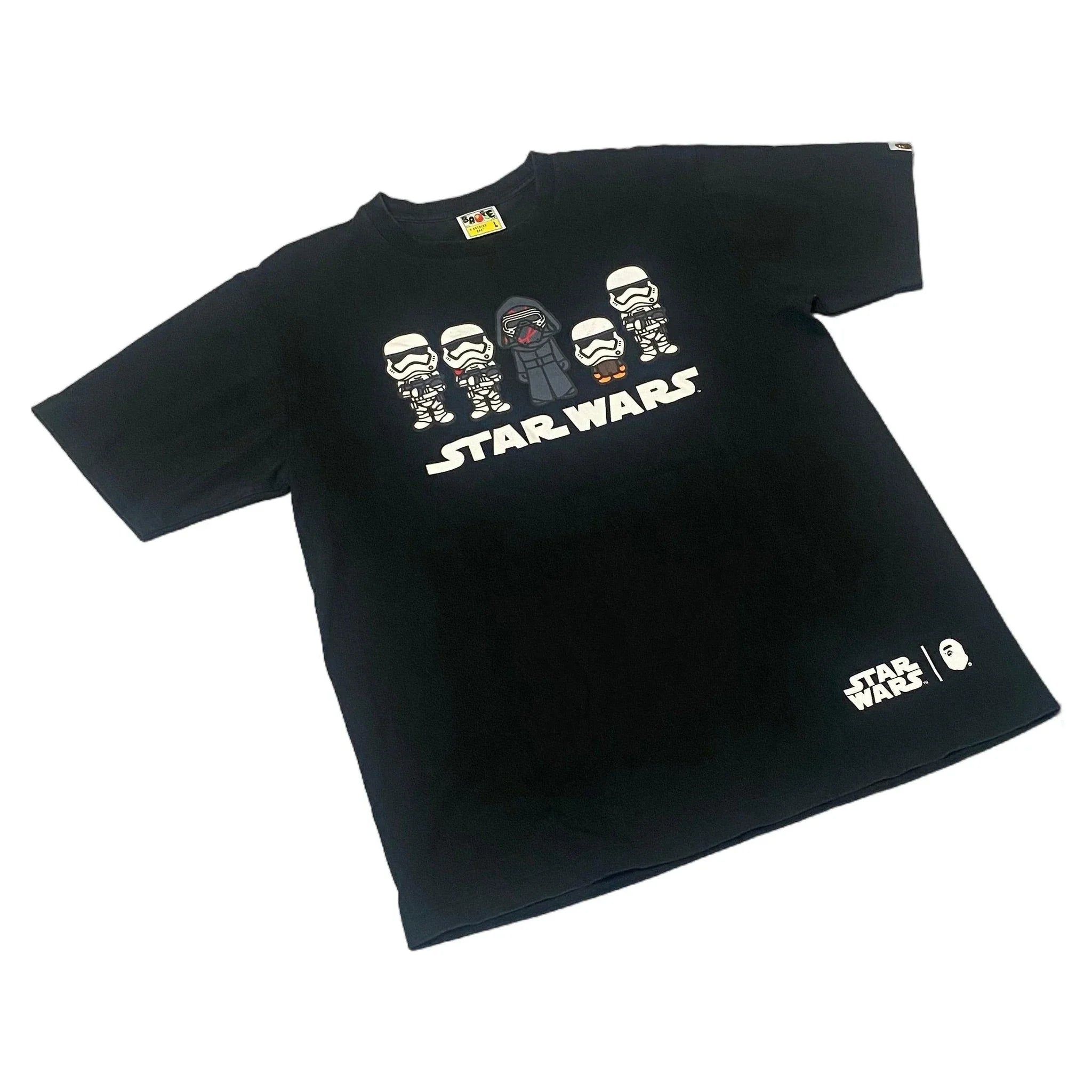 Black A Bathing Ape (BAPE) x Star Wars Tee - L | The Streetwear Studio