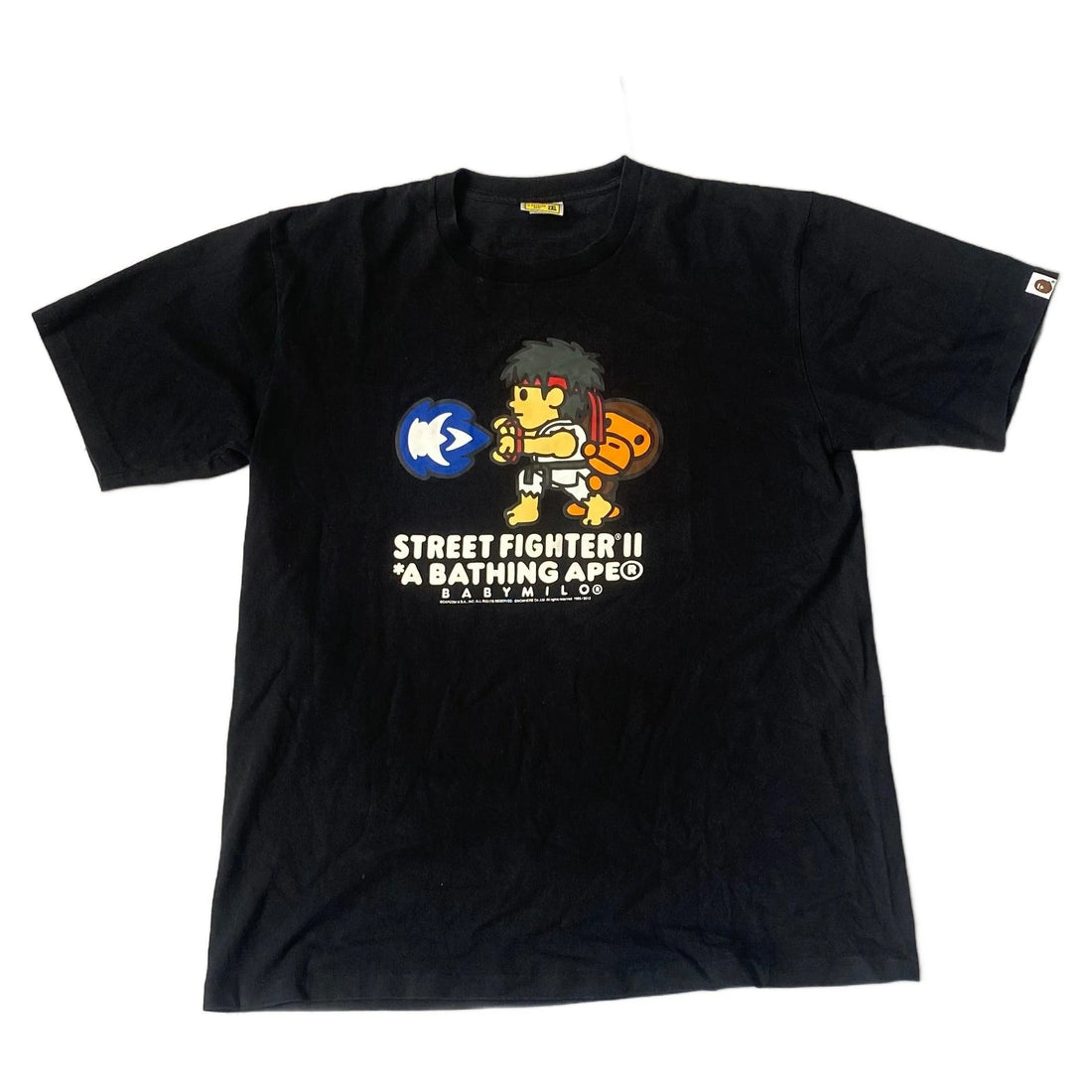 Black A Bathing Ape (BAPE) x Street Fighter Tee - XXL | The Streetwear Studio