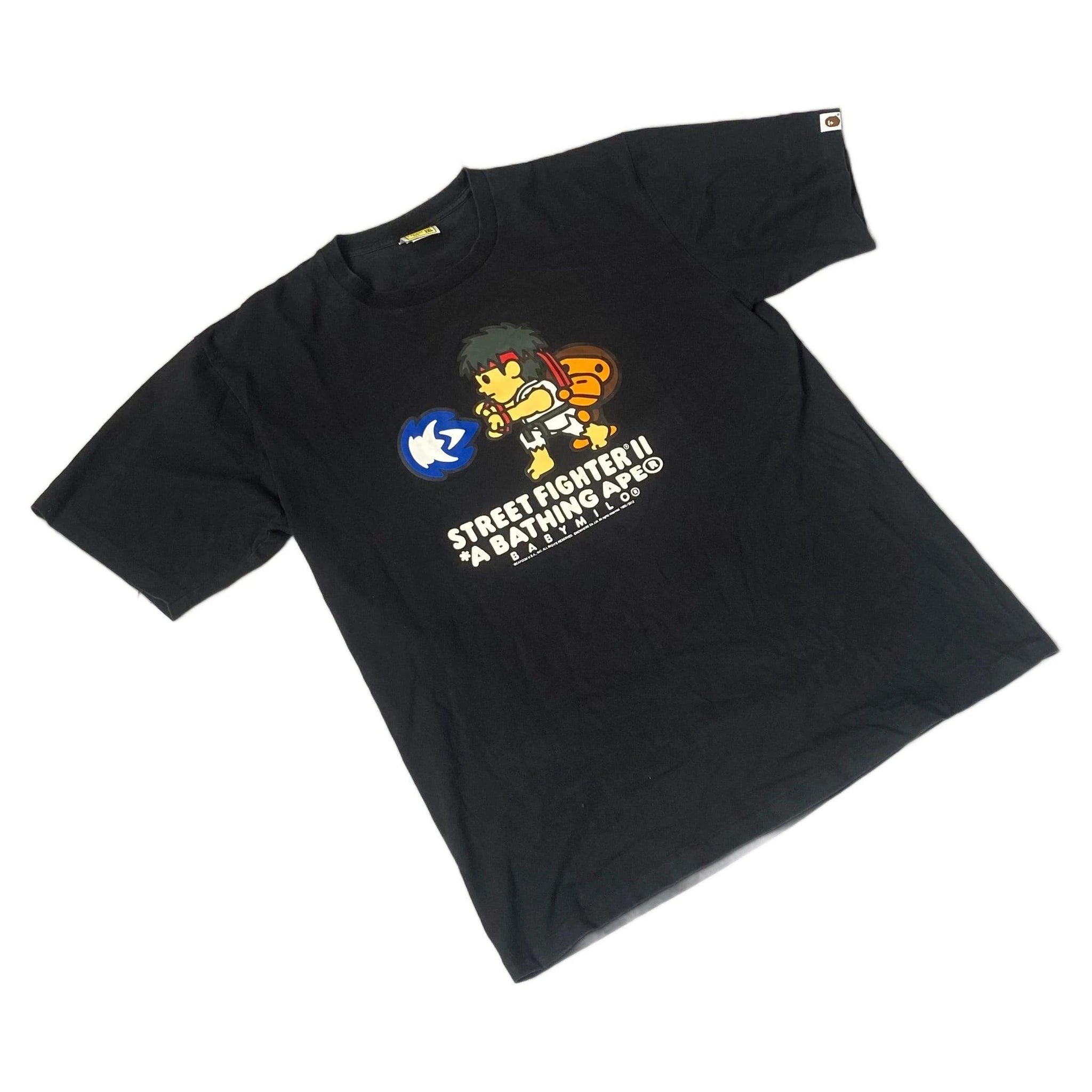 Black A Bathing Ape (BAPE) x Street Fighter Tee - XXL | The Streetwear Studio
