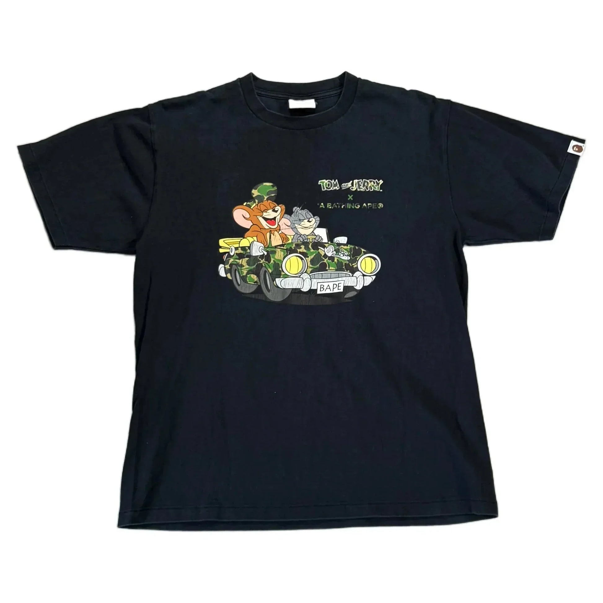 Black A Bathing Ape (BAPE) x Tom & Jerry Tee - L | The Streetwear Studio