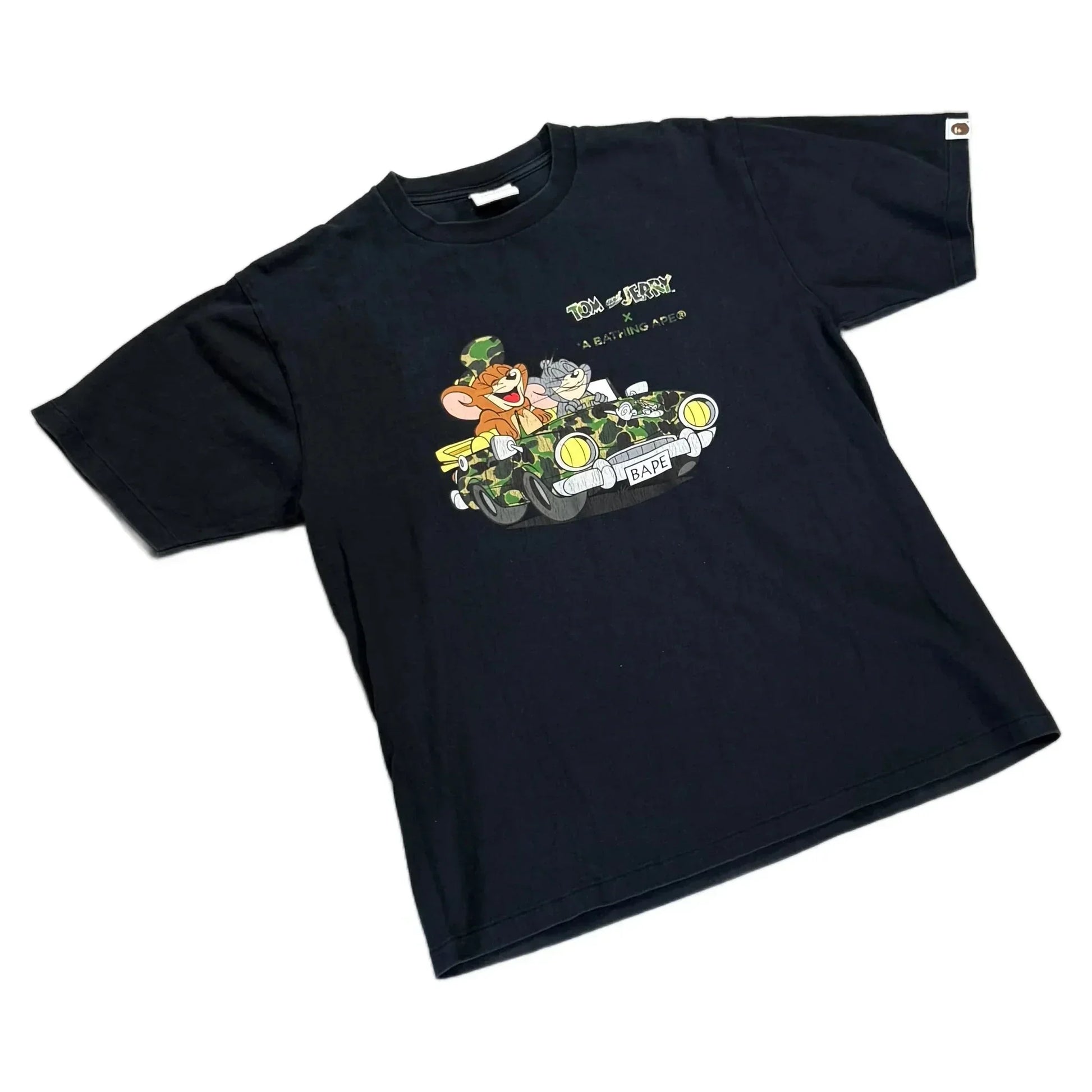Black A Bathing Ape (BAPE) x Tom & Jerry Tee - L | The Streetwear Studio