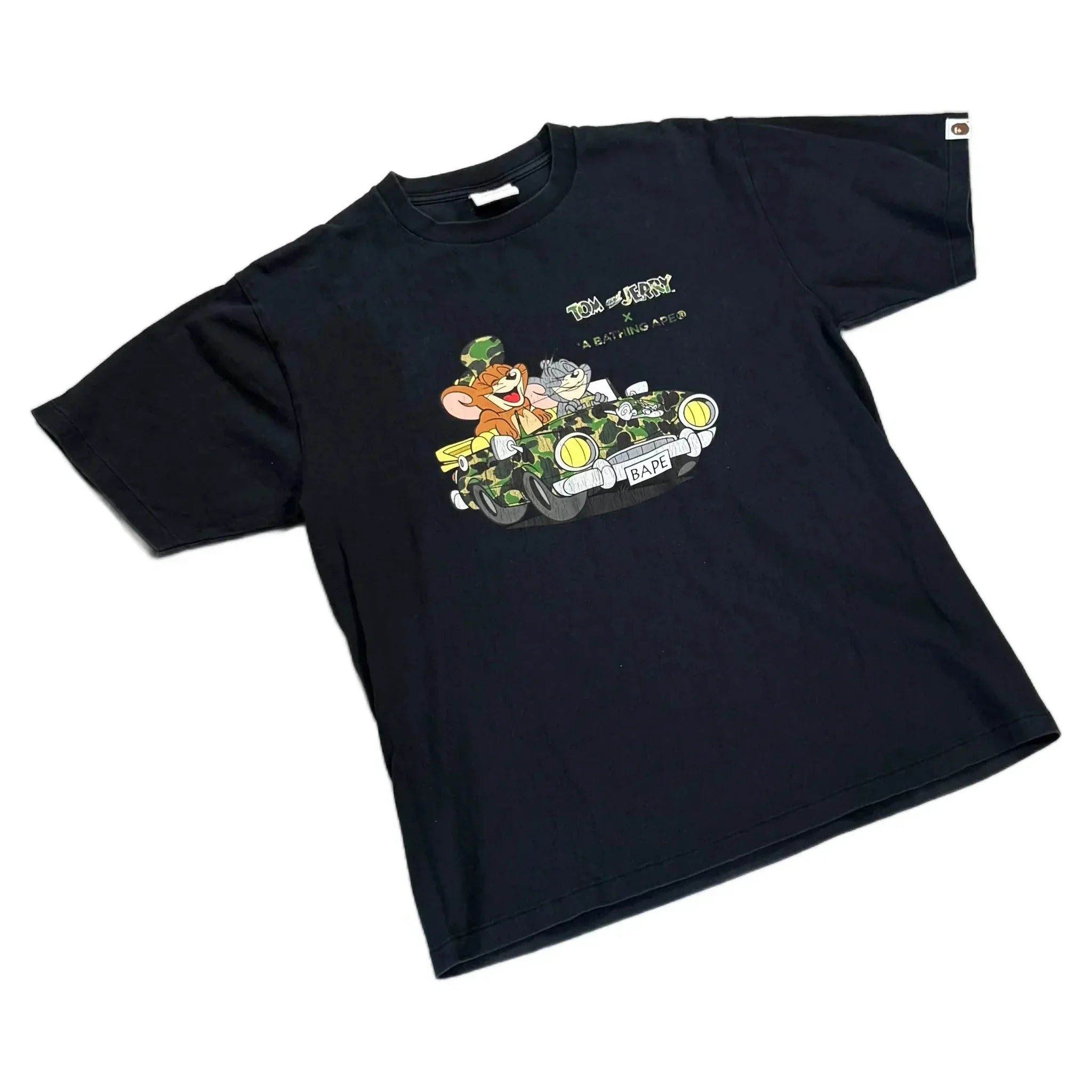 Black A Bathing Ape (BAPE) x Tom & Jerry Tee - L | The Streetwear Studio