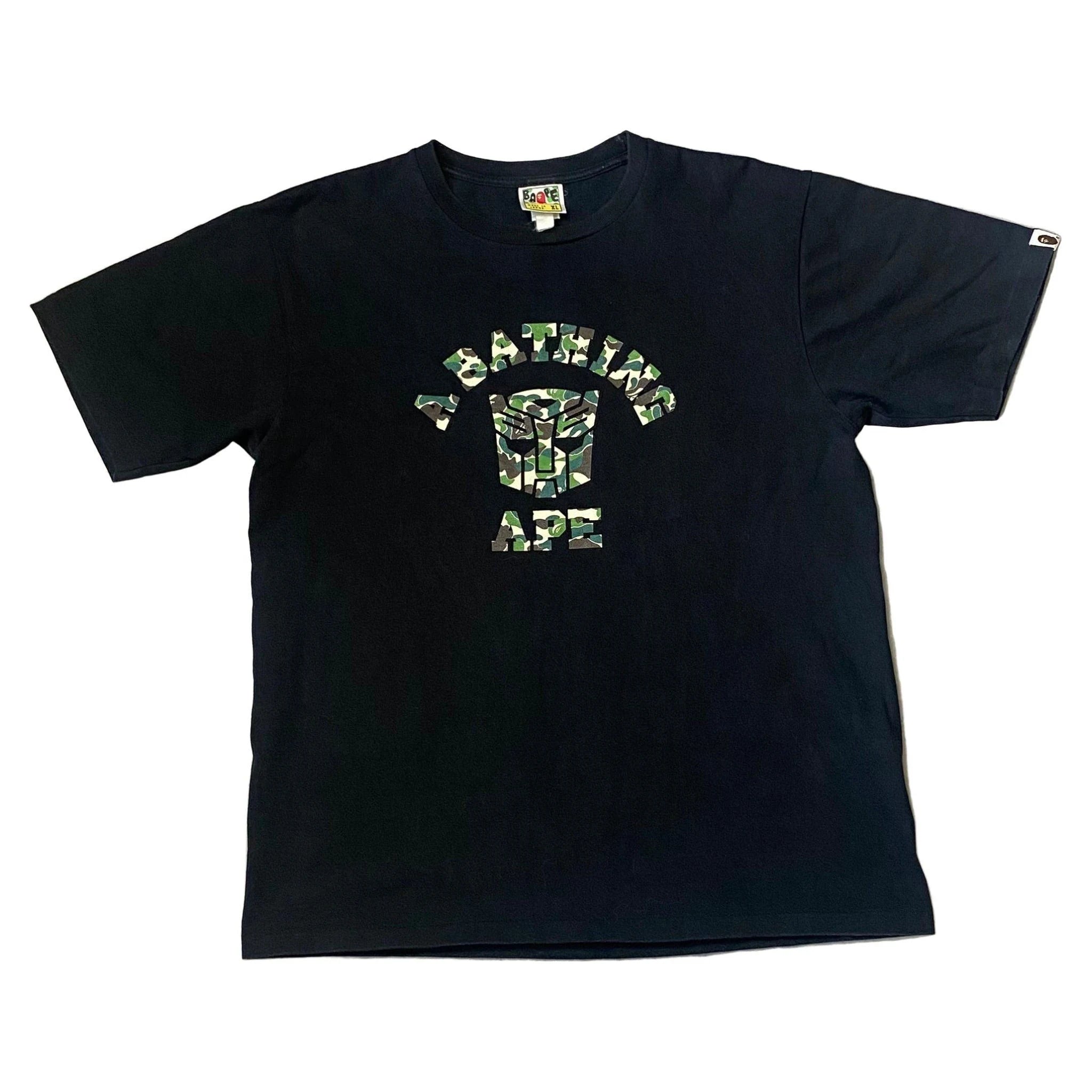 Black A Bathing Ape (BAPE) x Transformers Tee - XL | The Streetwear Studio