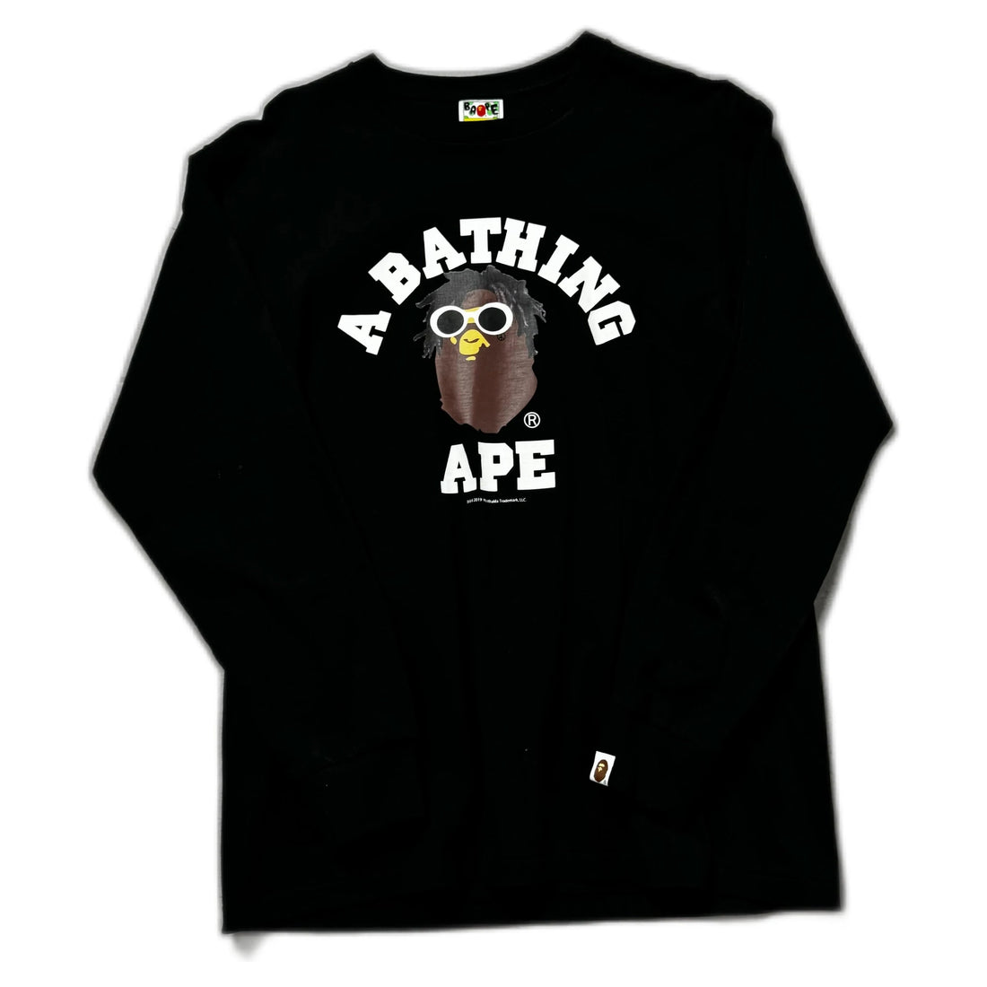 Black A Bathing Ape (BAPE) x Wiz Khalifa Long Sleeve Tee - L | The Streetwear Studio