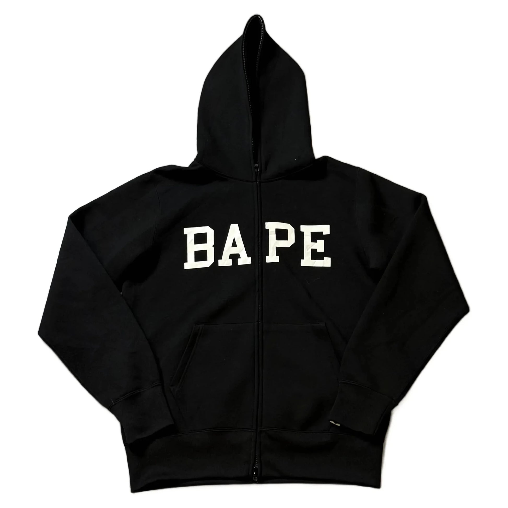 Black A Bathing Ape (BAPE) Zip Up Hoodie - M | The Streetwear Studio