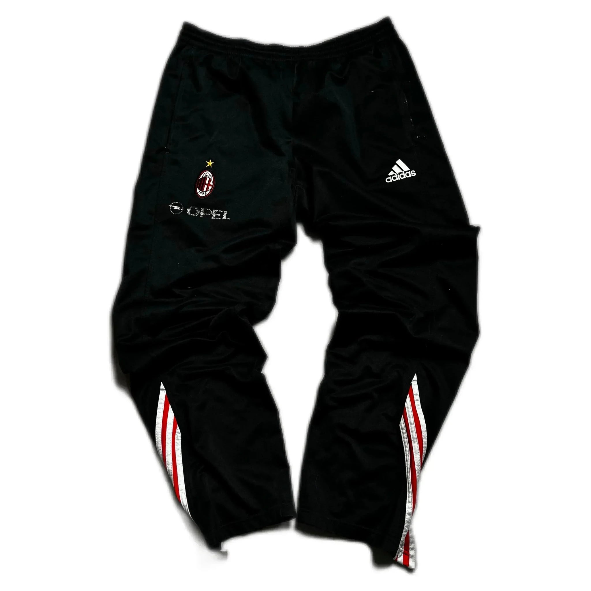 Black Adidas AC Milan Joggers - L | The Streetwear Studio