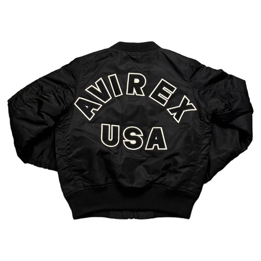 Black Avirex Bomber Jacket - XS | The Streetwear Studio