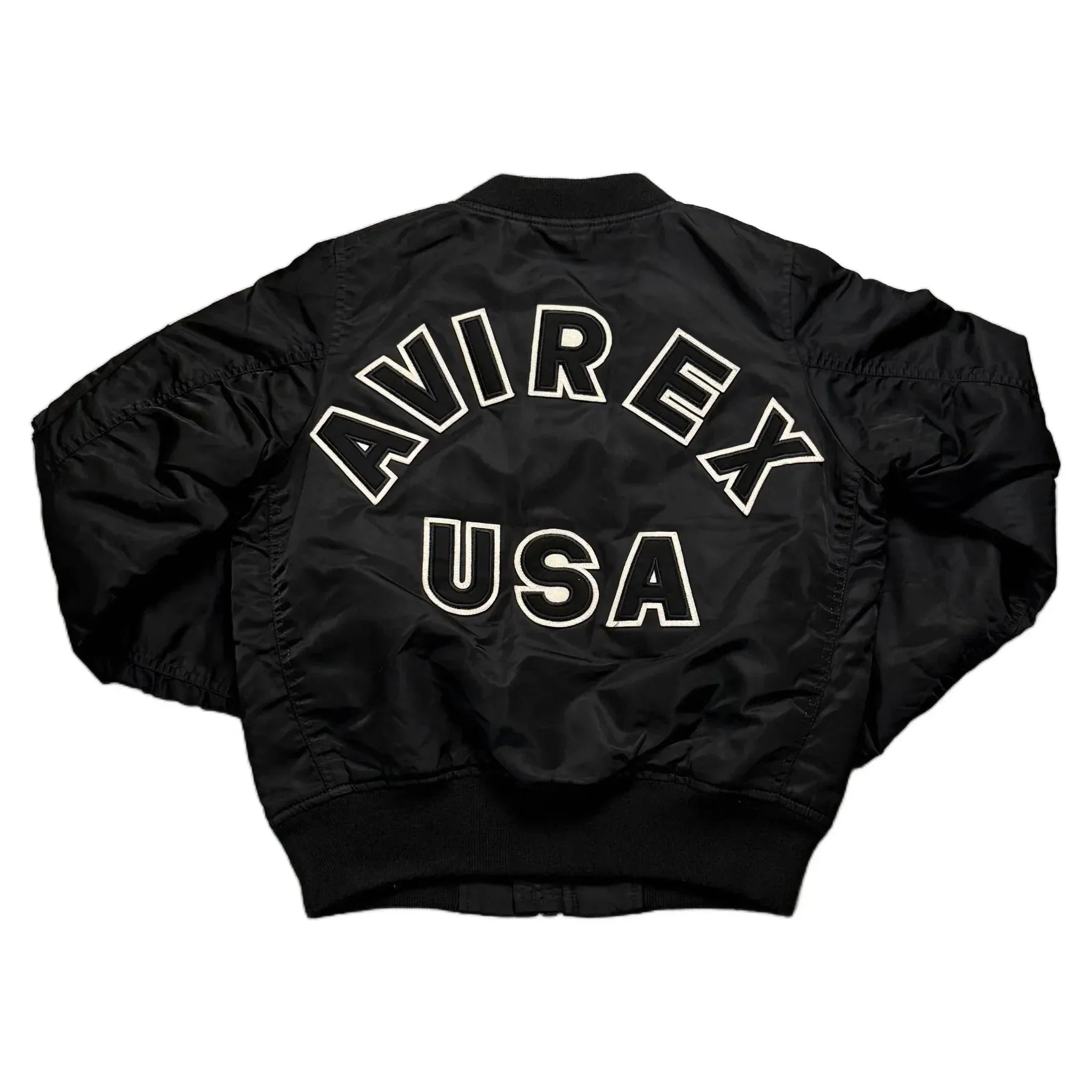 Black Avirex Bomber Jacket - XS | The Streetwear Studio