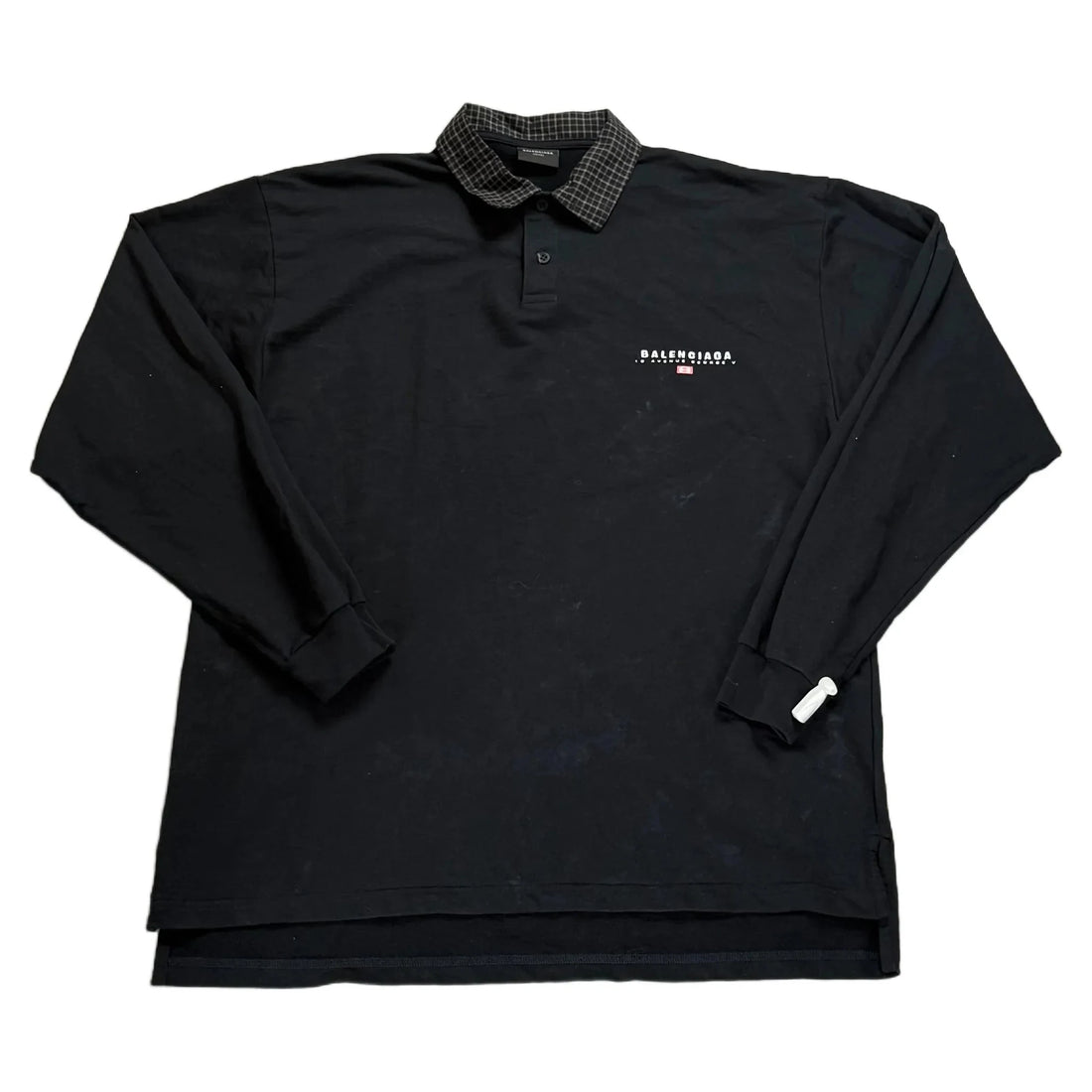 Black Balenciaga Polo Shirt - XL | The Streetwear Studio