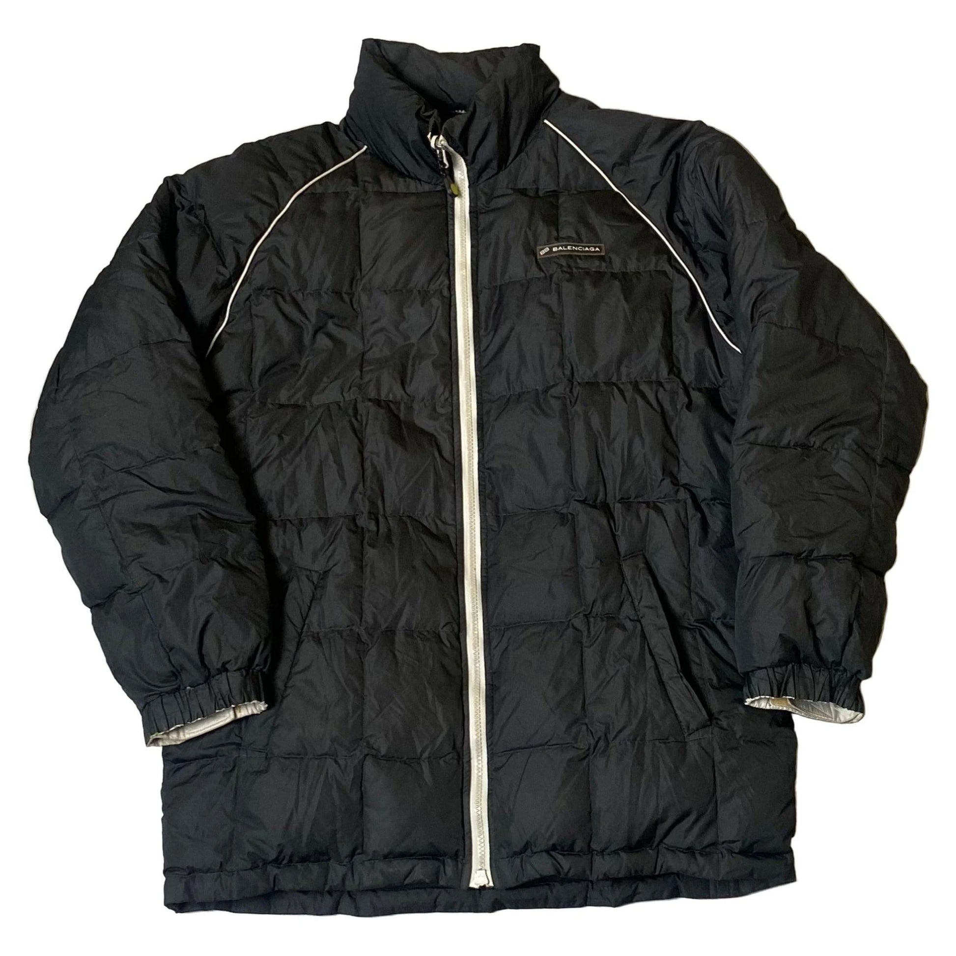 Black Balenciaga Reversible Puffer Coat - L | The Streetwear Studio