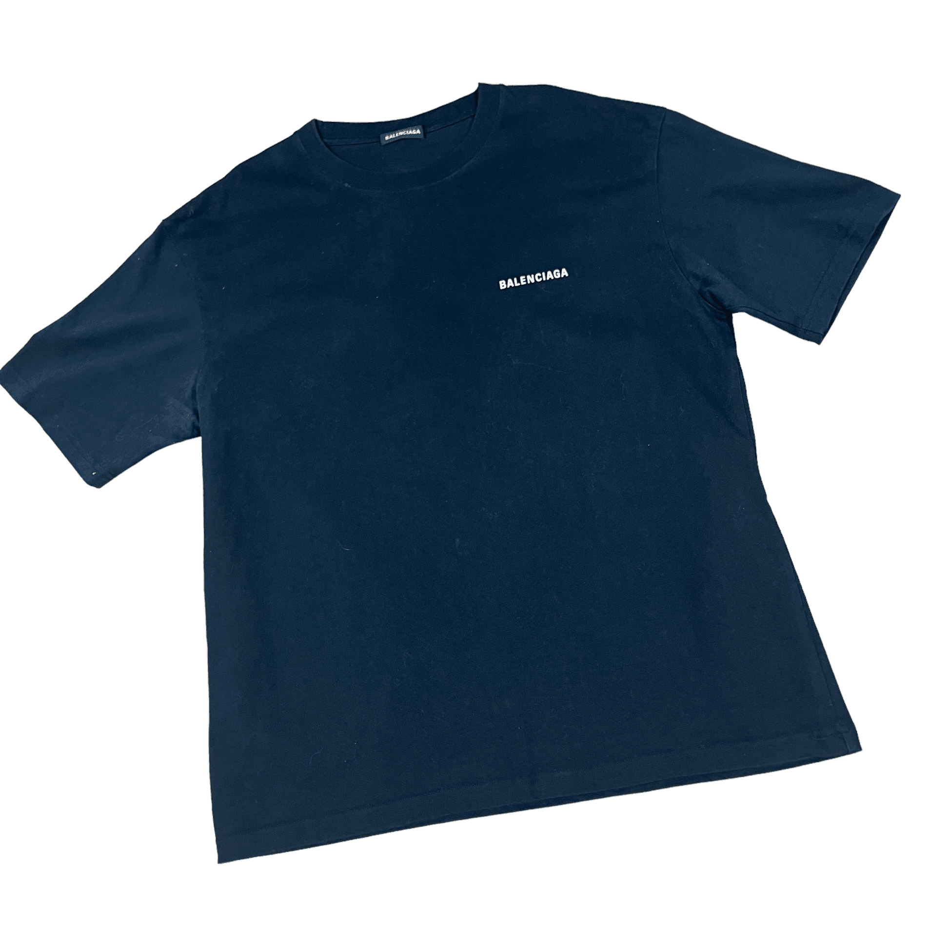 Black Balenciaga Tee - Large - The Streetwear Studio