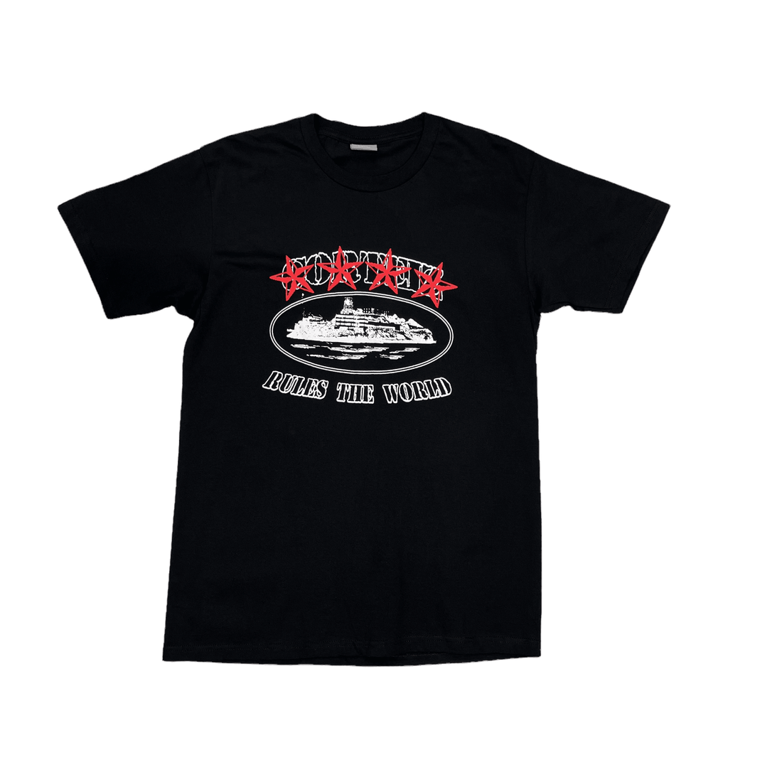 Black Corteiz 4 Star Tee - The Streetwear Studio