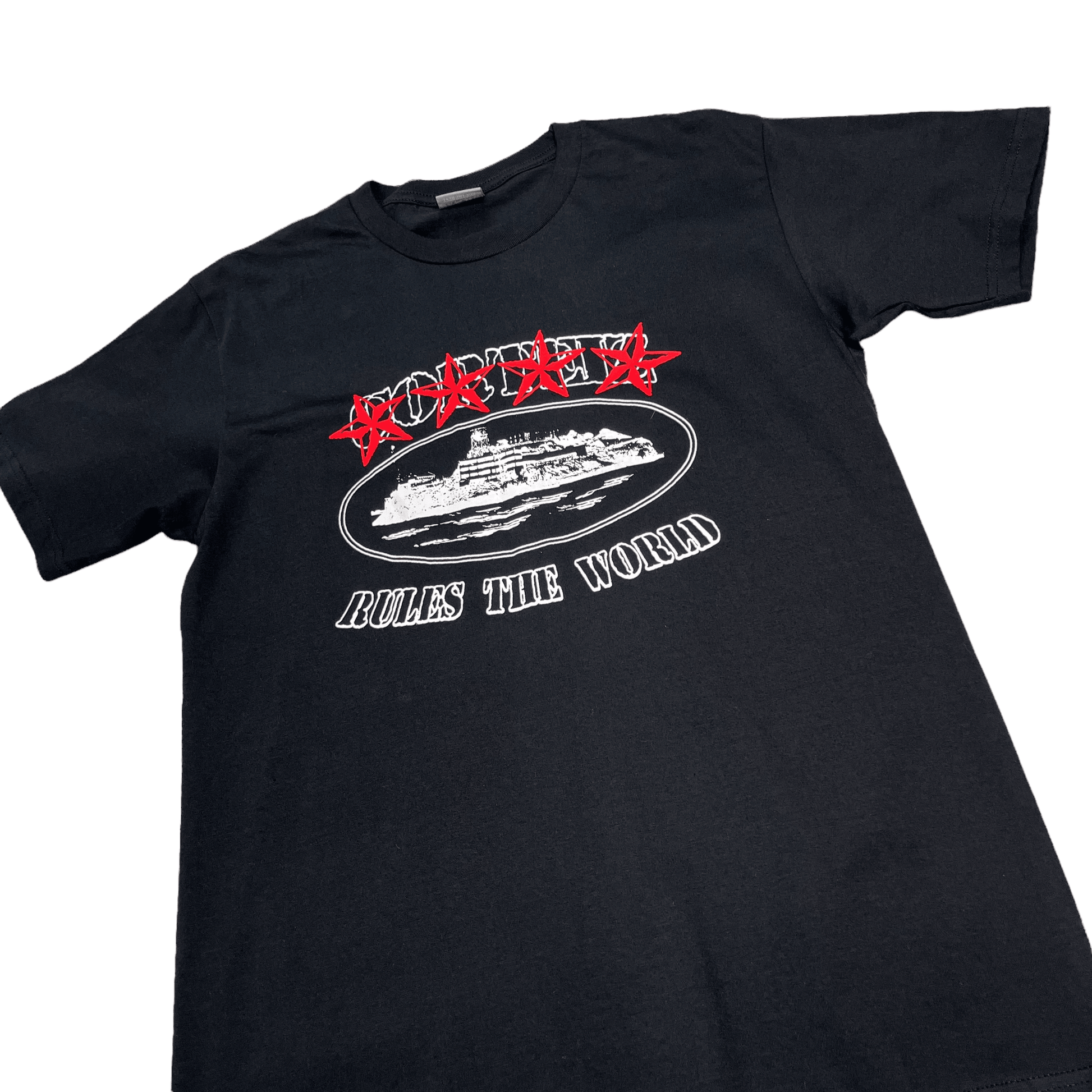 Black Corteiz 4 Star Tee - The Streetwear Studio
