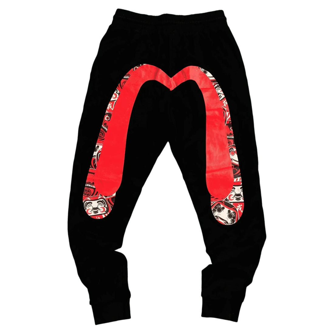 Black Evisu Joggers - M | The Streetwear Studio