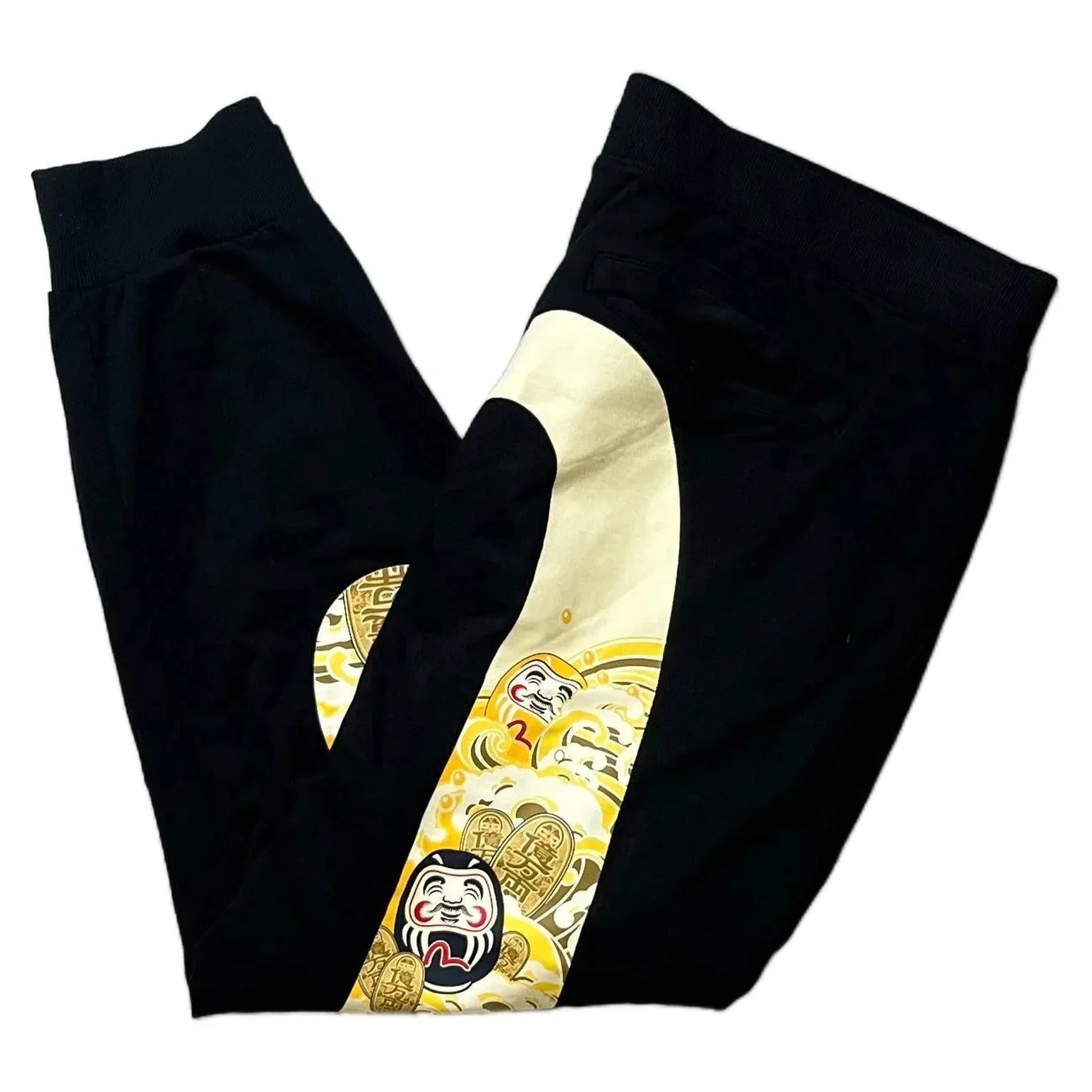 Black Evisu Joggers - XXL | The Streetwear Studio