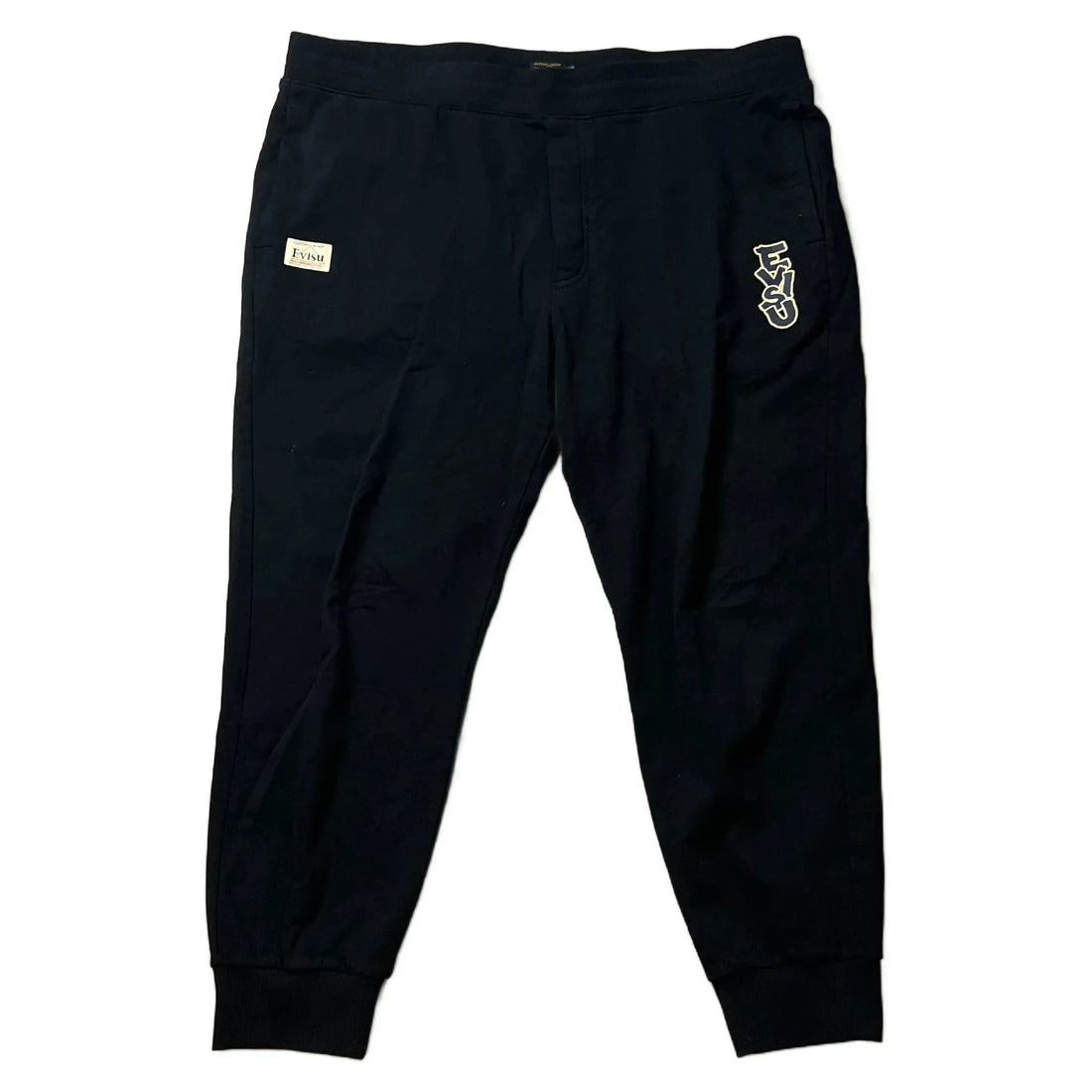 Black Evisu Joggers - XXL | The Streetwear Studio