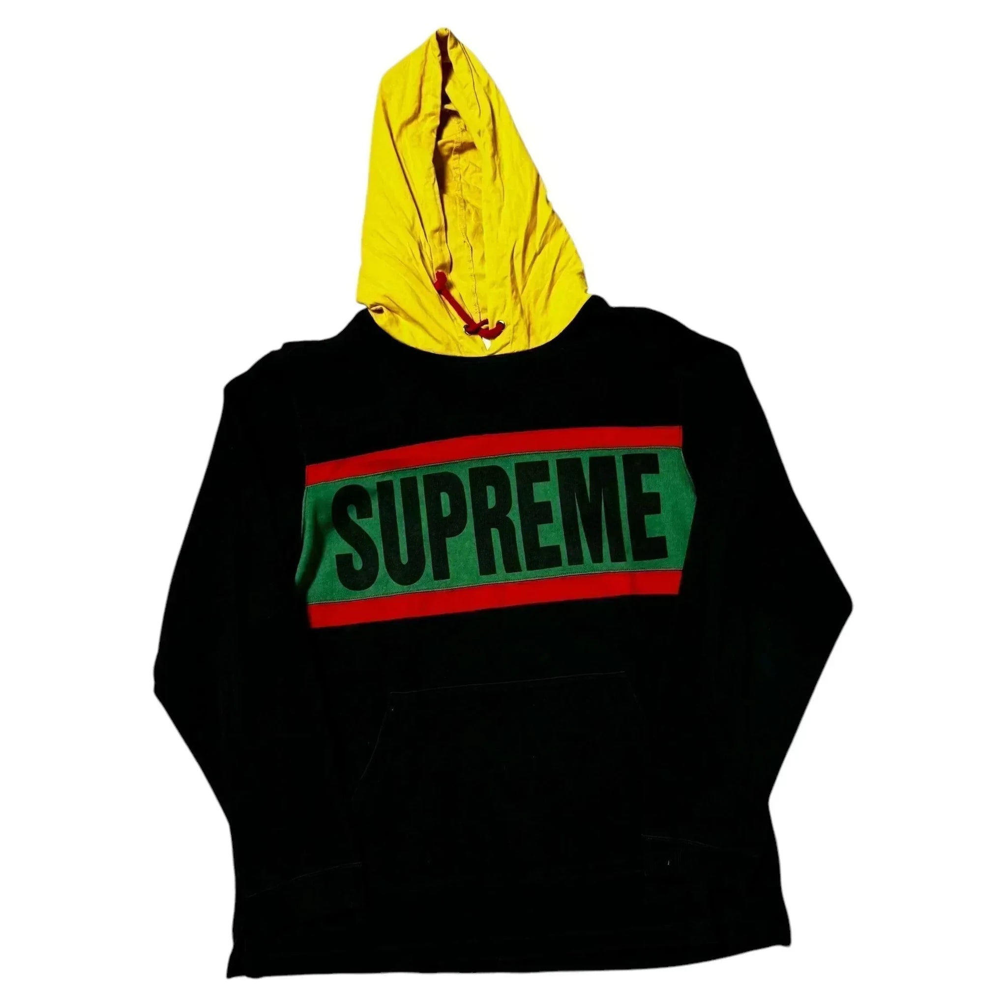 Black, Green + Yellow Supreme Hoodie - M | The Streetwear Studio
