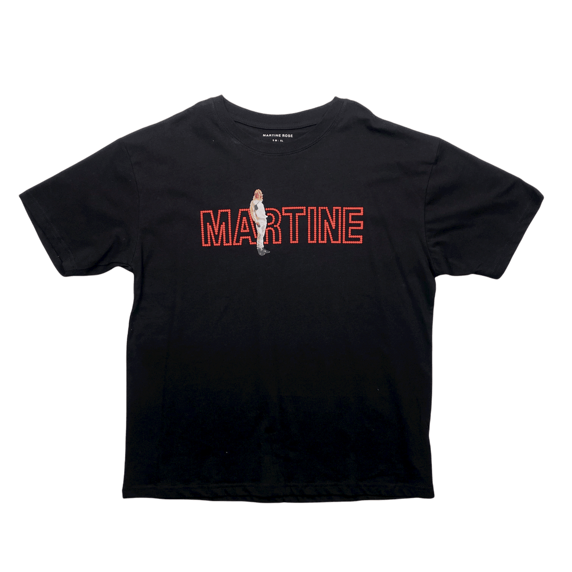 Black Martine Rose Brittle Tee - Large - The Streetwear Studio