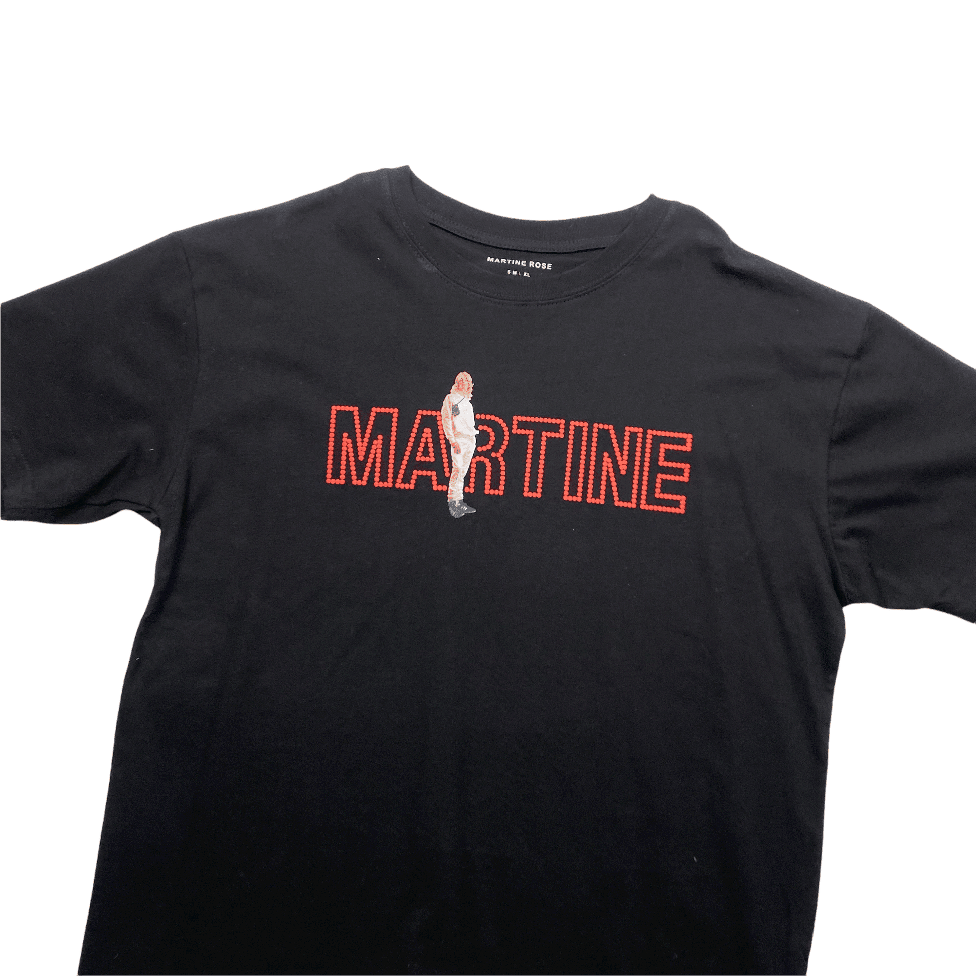 Black Martine Rose Brittle Tee - Large - The Streetwear Studio