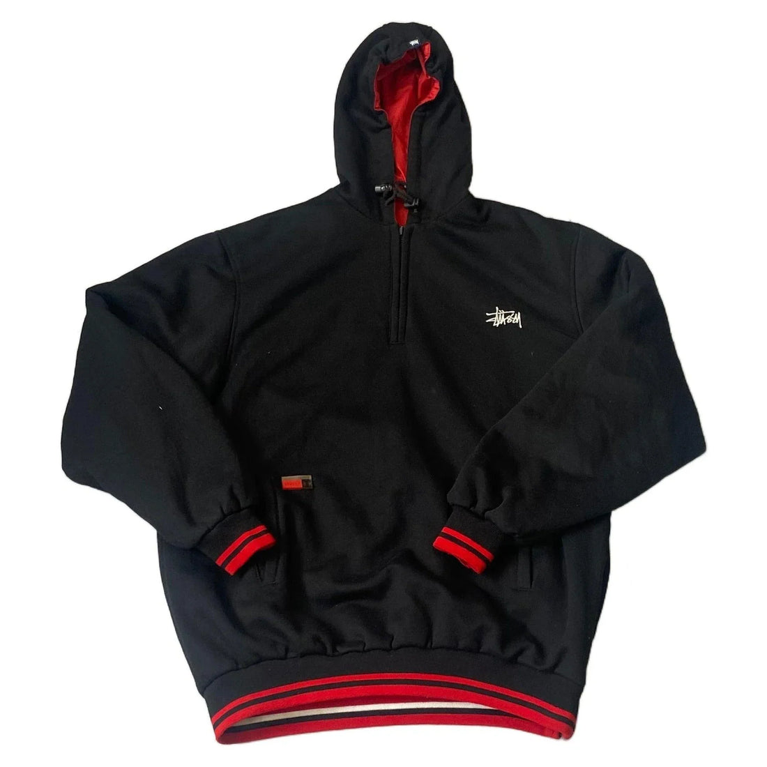 Black + Red Stussy Reversible Jacket - XL | The Streetwear Studio