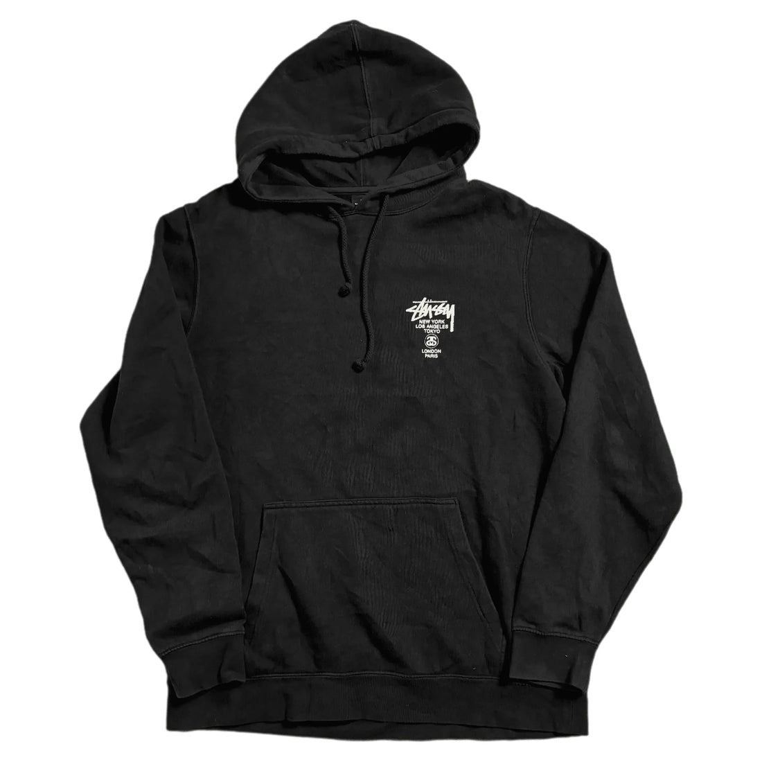 Black Stussy Hoodie - L | The Streetwear Studio