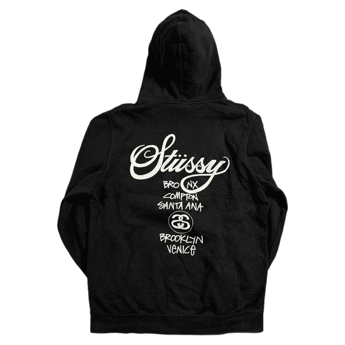 Black Stussy Hoodie - L | The Streetwear Studio