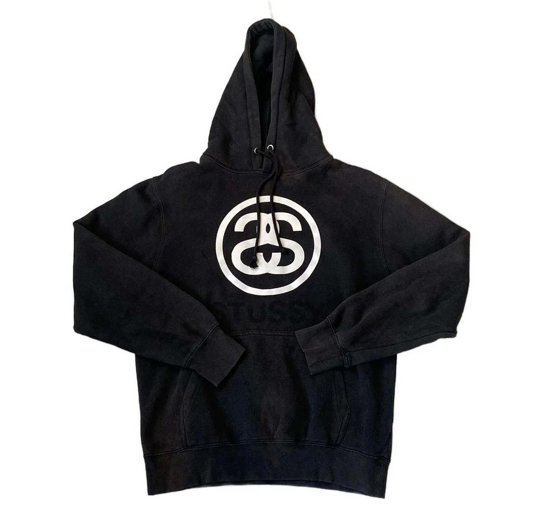 Black Stussy Hoodie - M | The Streetwear Studio