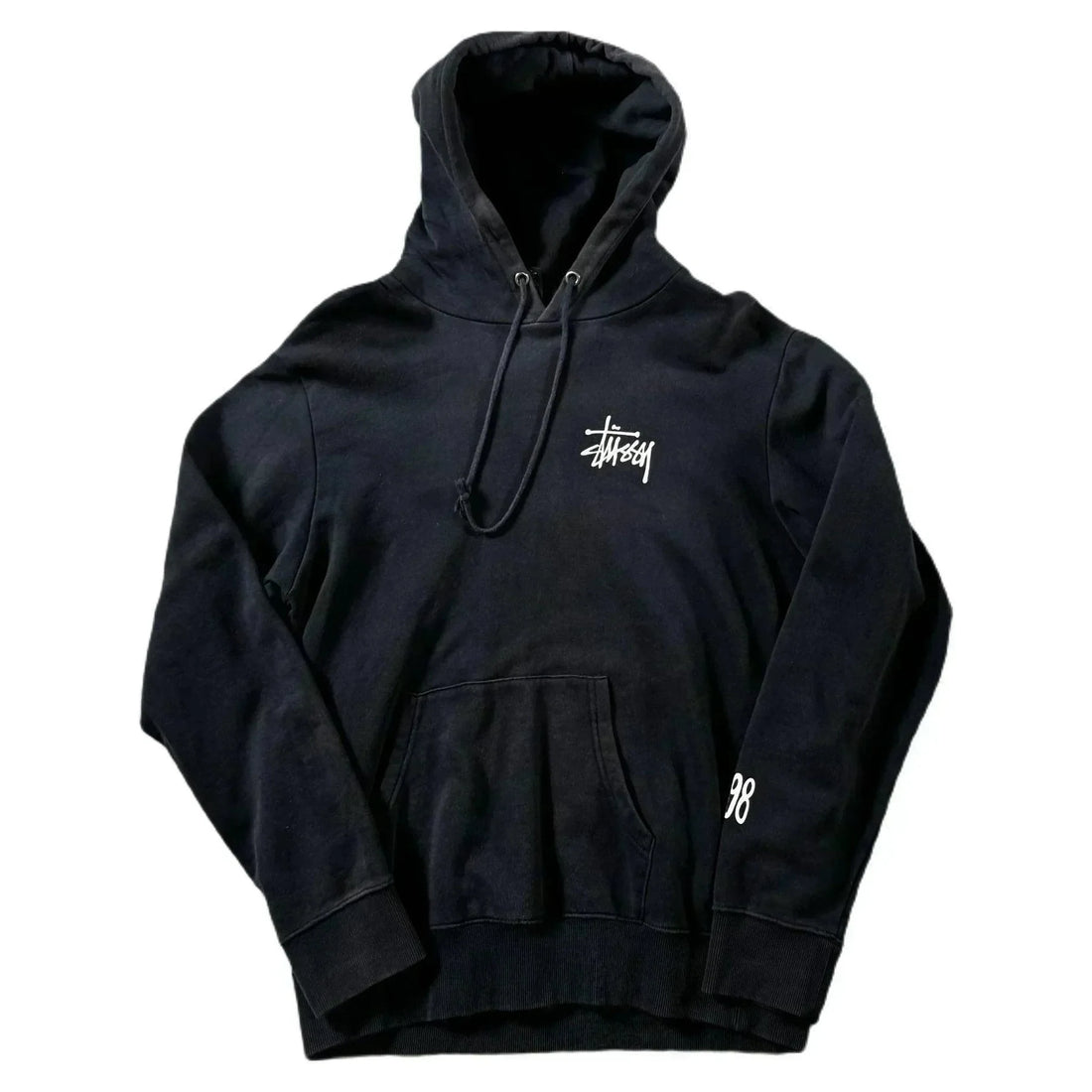Black Stussy Hoodie - XL (Recommended Size - M) | The Streetwear Studio