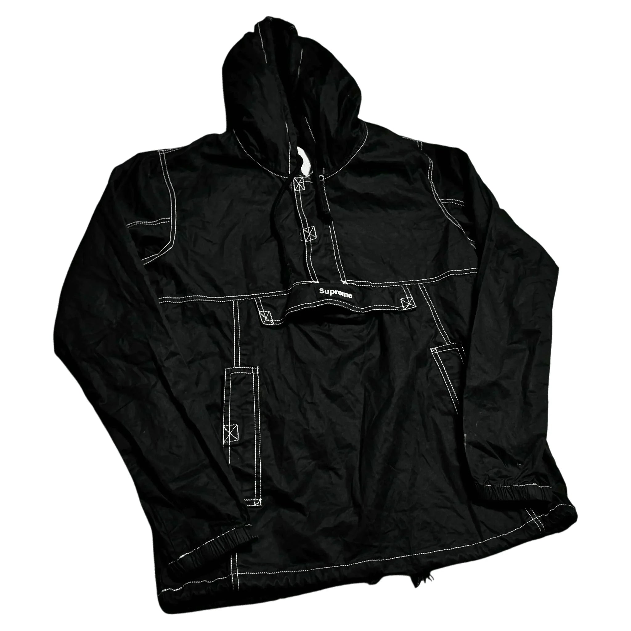 Black Supreme 1/4 Zip Anorak - M | The Streetwear Studio