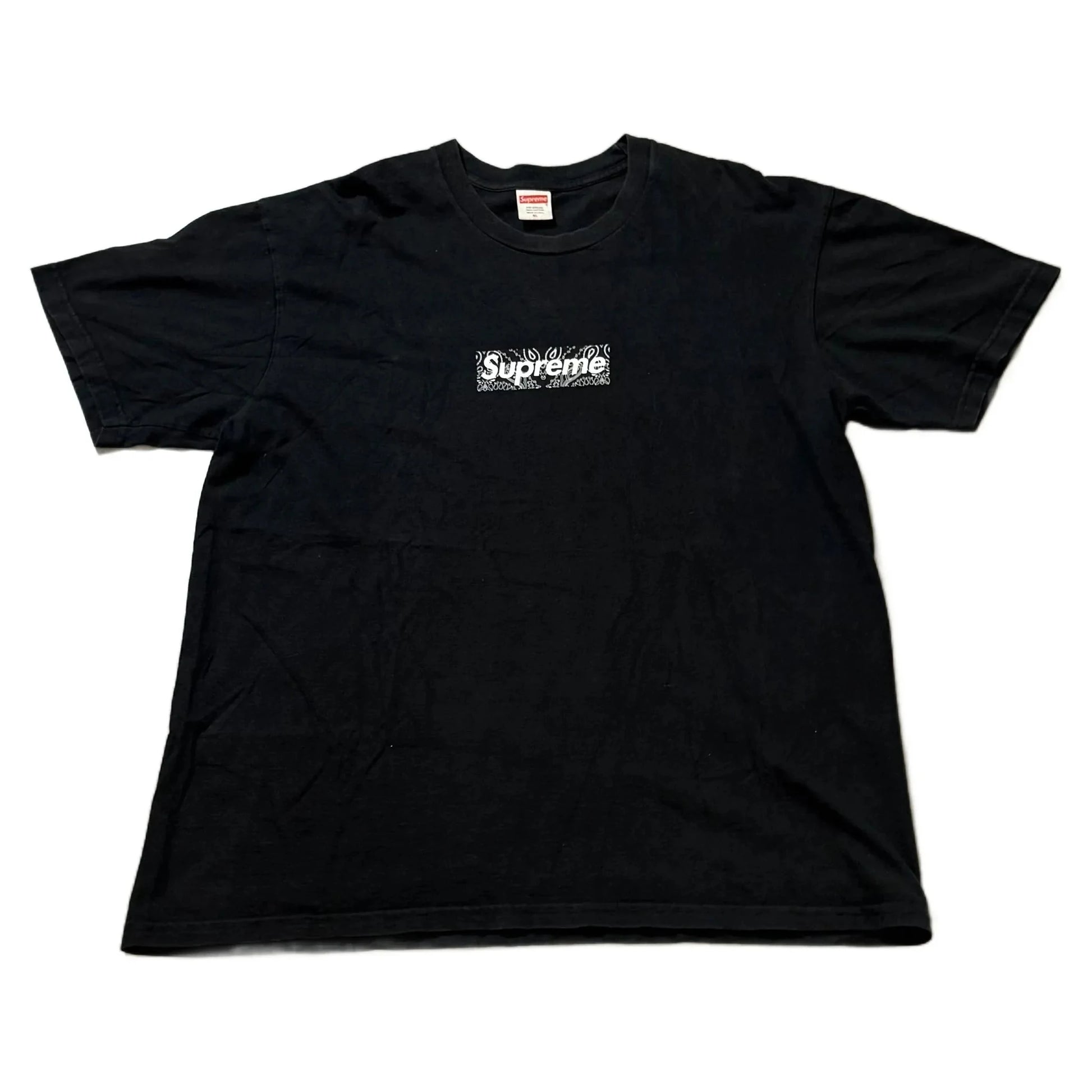 Black Supreme Bandana Box Logo Tee -  XL | The Streetwear Studio