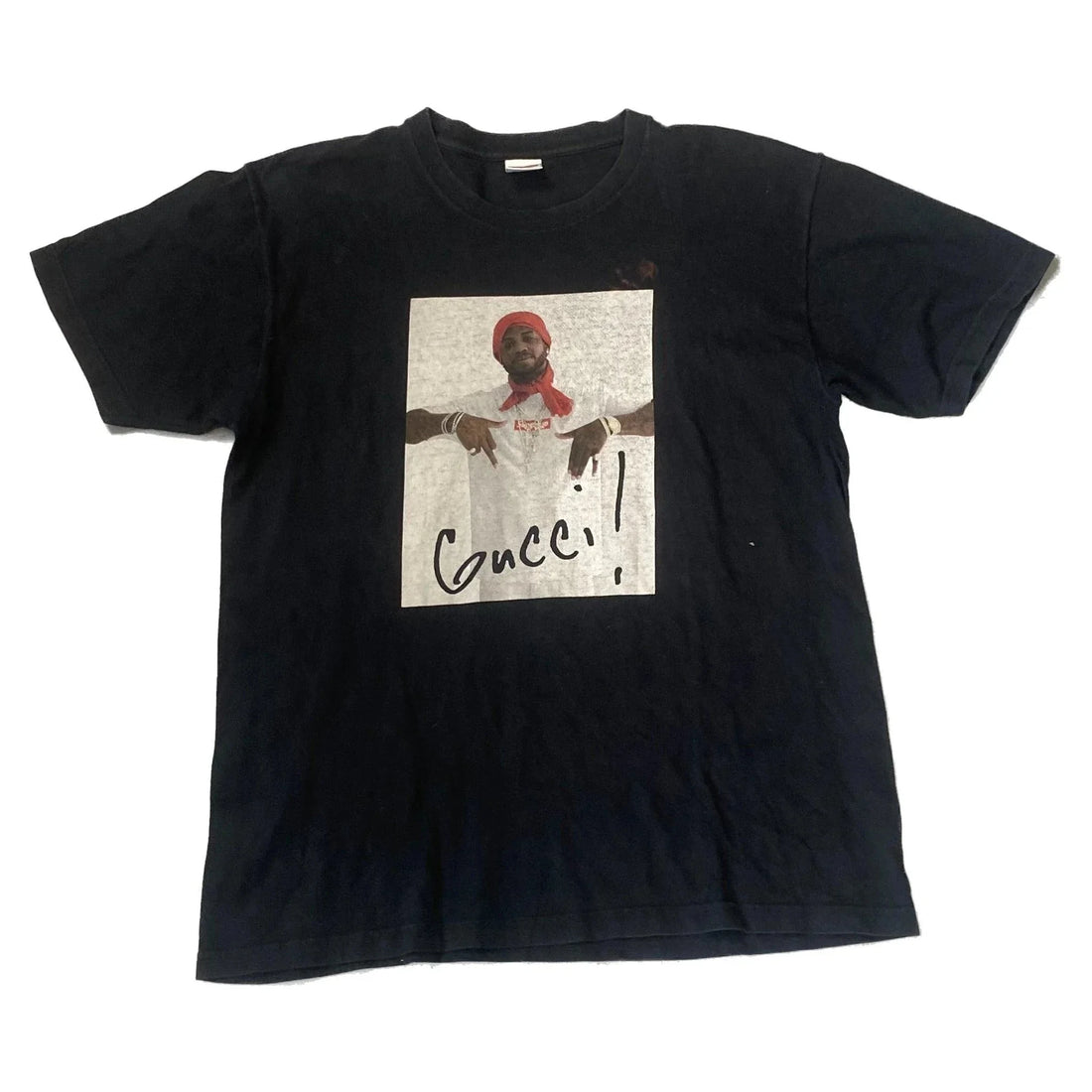 Black Supreme Gucci Mane Tee - L | The Streetwear Studio