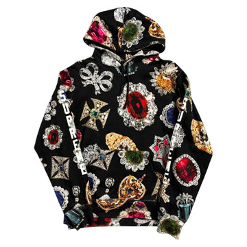 Black Supreme Jewels Hoodie - M | The Streetwear Studio