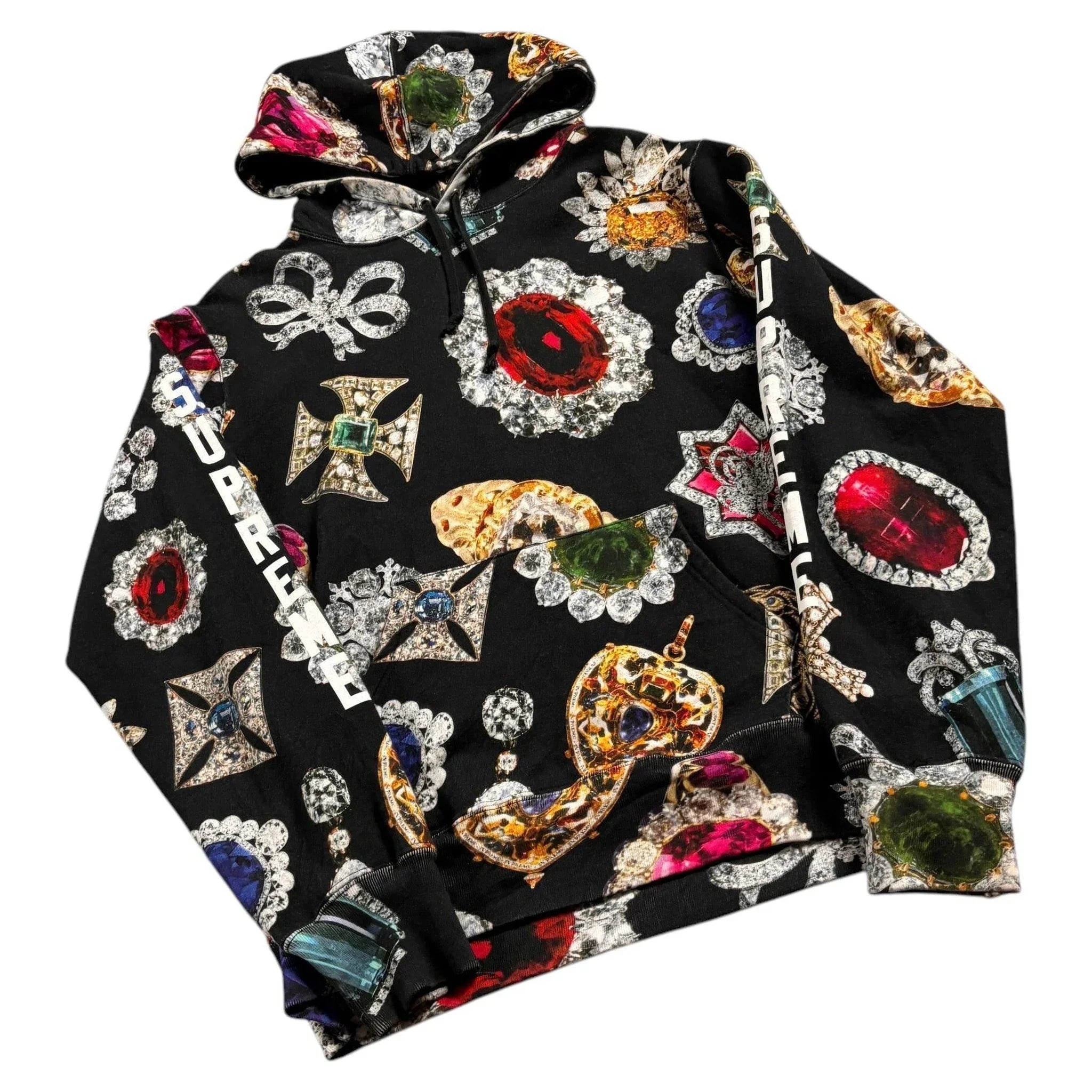 Black Supreme Jewels Hoodie - M | The Streetwear Studio