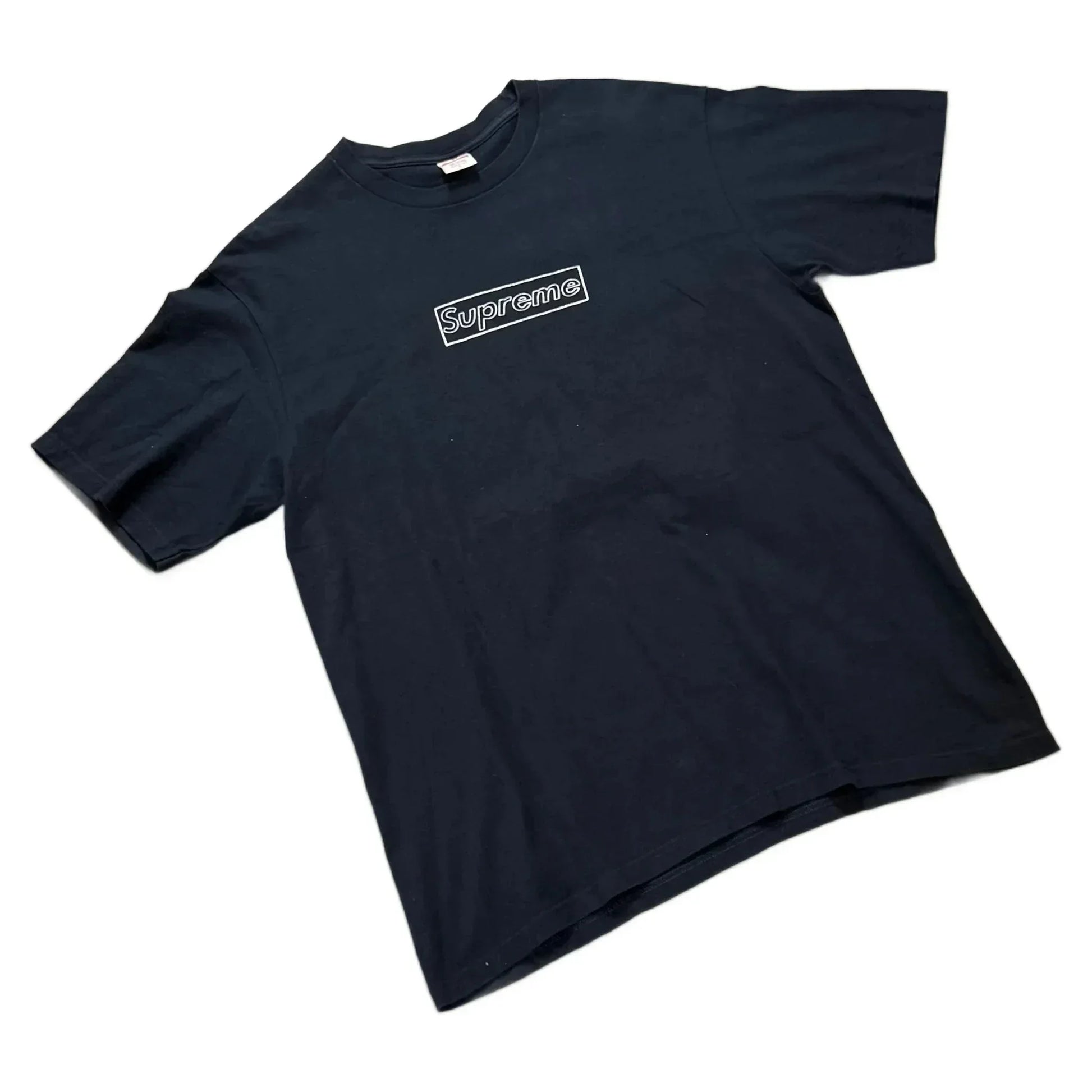 Black Supreme KAWS Box Logo - L | The Streetwear Studio
