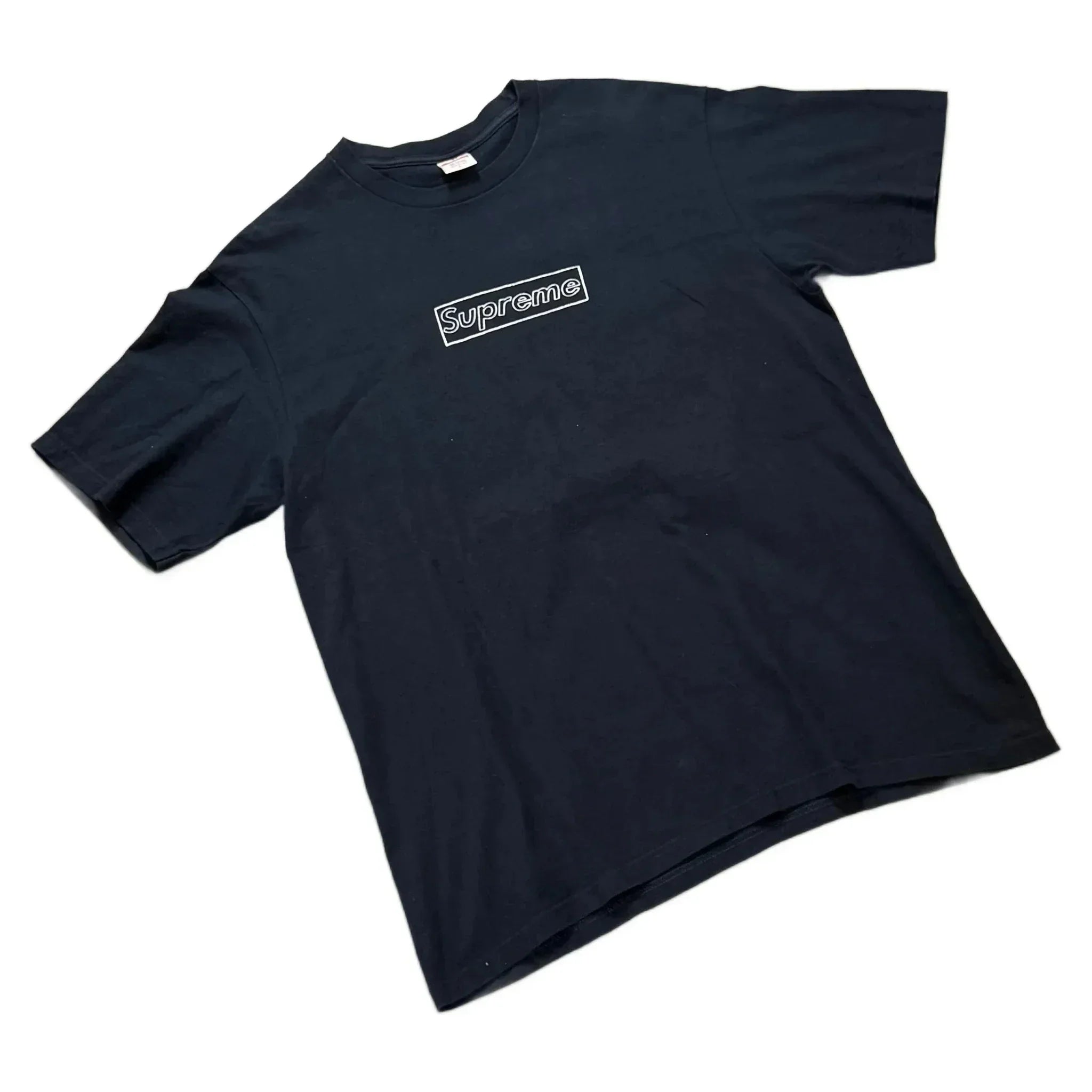 Black Supreme KAWS Box Logo - L | The Streetwear Studio