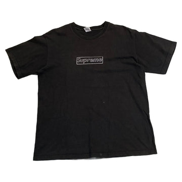Black Supreme KAWS Box Logo Tee - L | The Streetwear Studio
