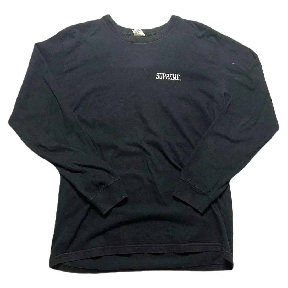 Black Supreme Long Sleeve Tee - L | The Streetwear Studio