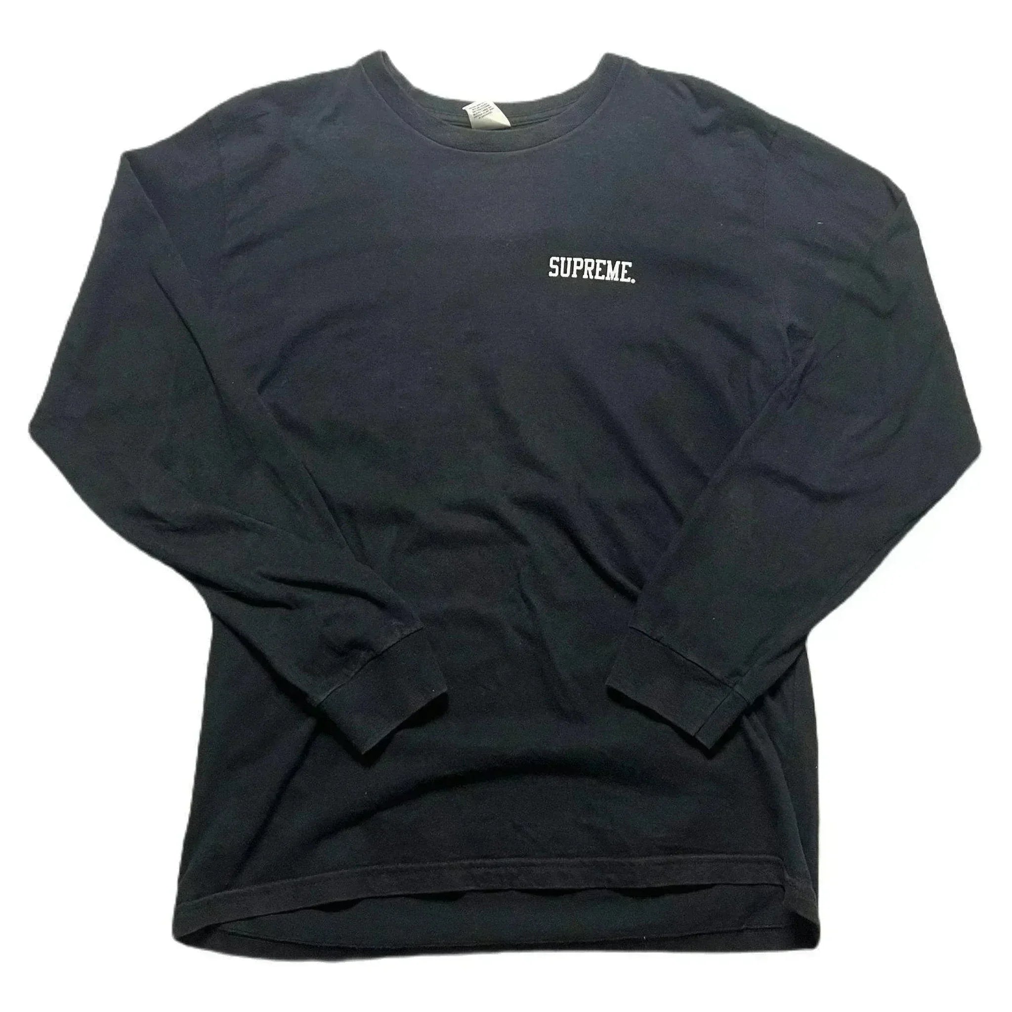 Black Supreme Long Sleeve Tee - L | The Streetwear Studio