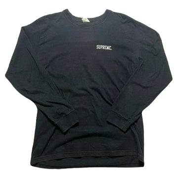 Black Supreme Long Sleeve Tee - L | The Streetwear Studio