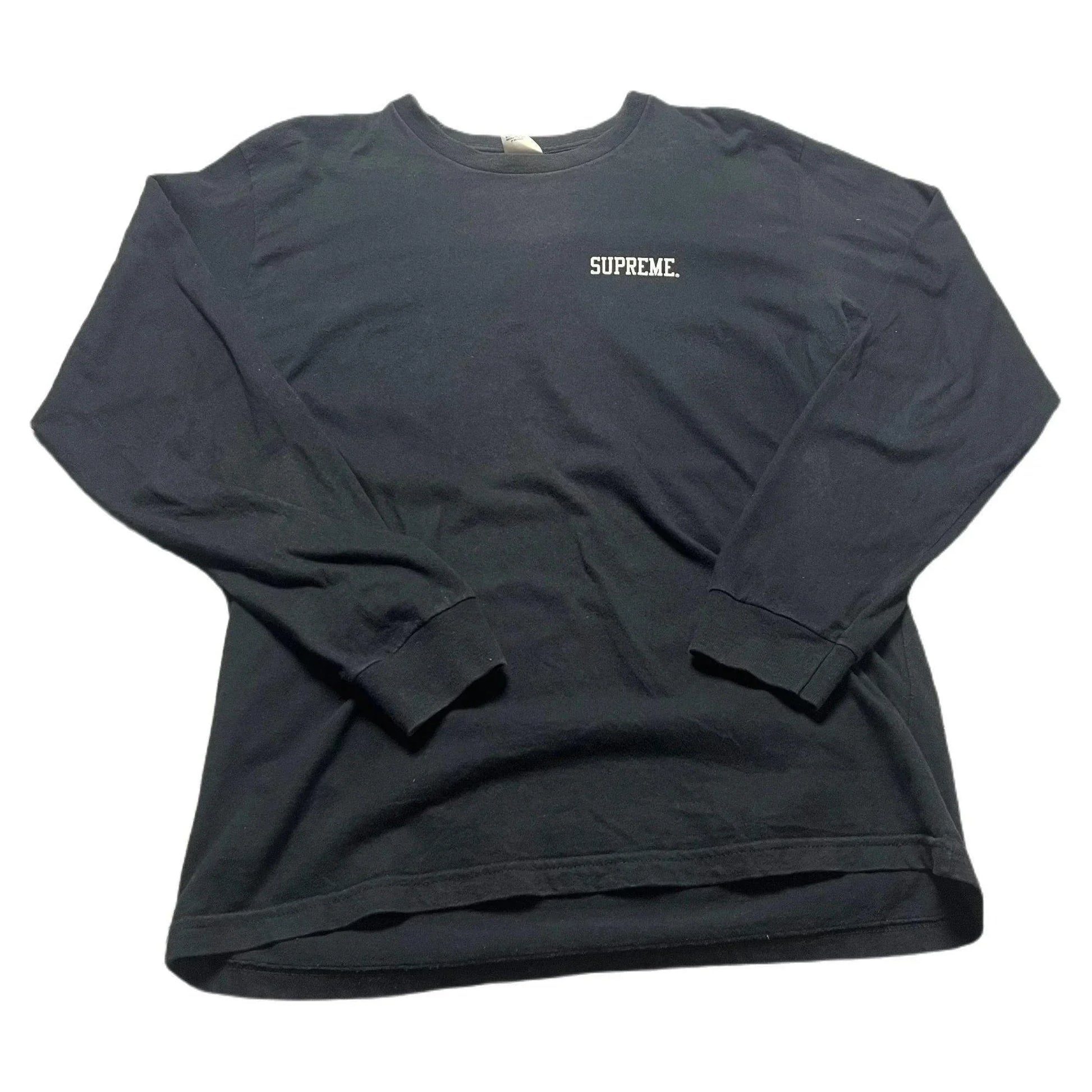 Black Supreme Long Sleeve Tee - L | The Streetwear Studio