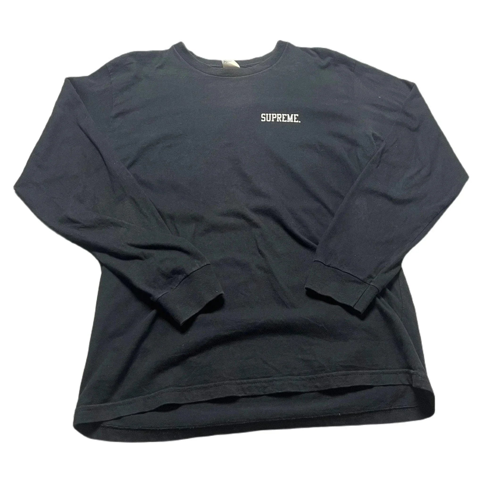 Black Supreme Long Sleeve Tee - L | The Streetwear Studio